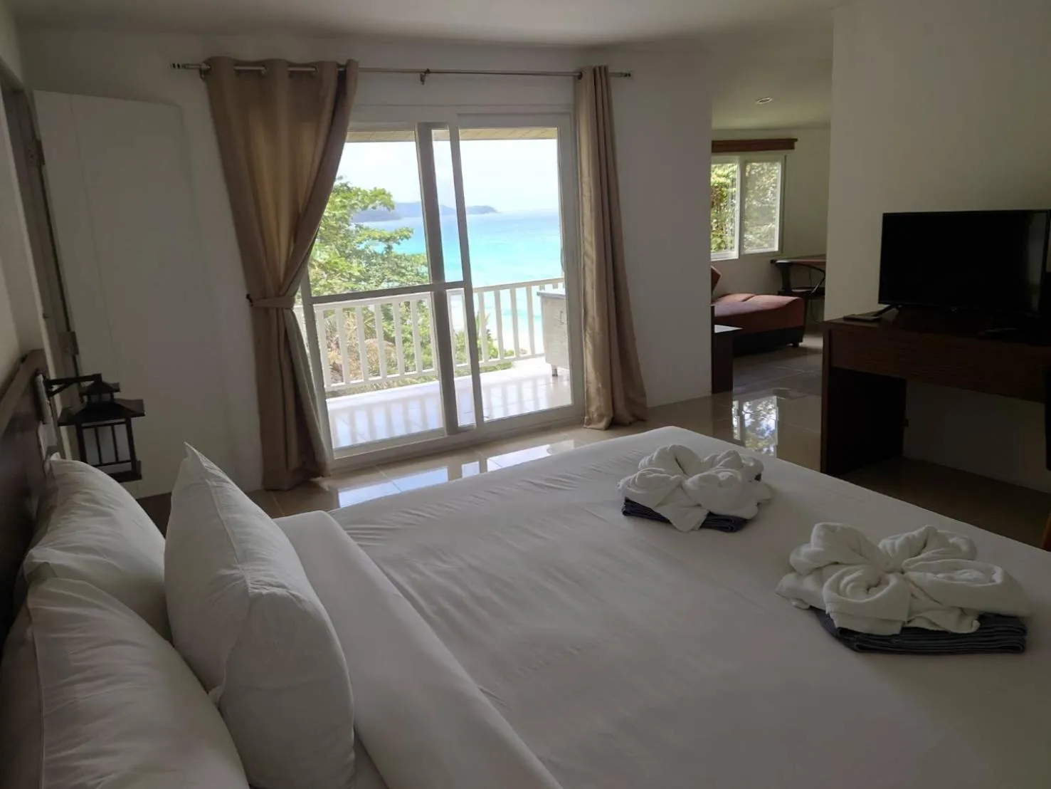 Natural landscape, Bed in On The Hill Karon Resort