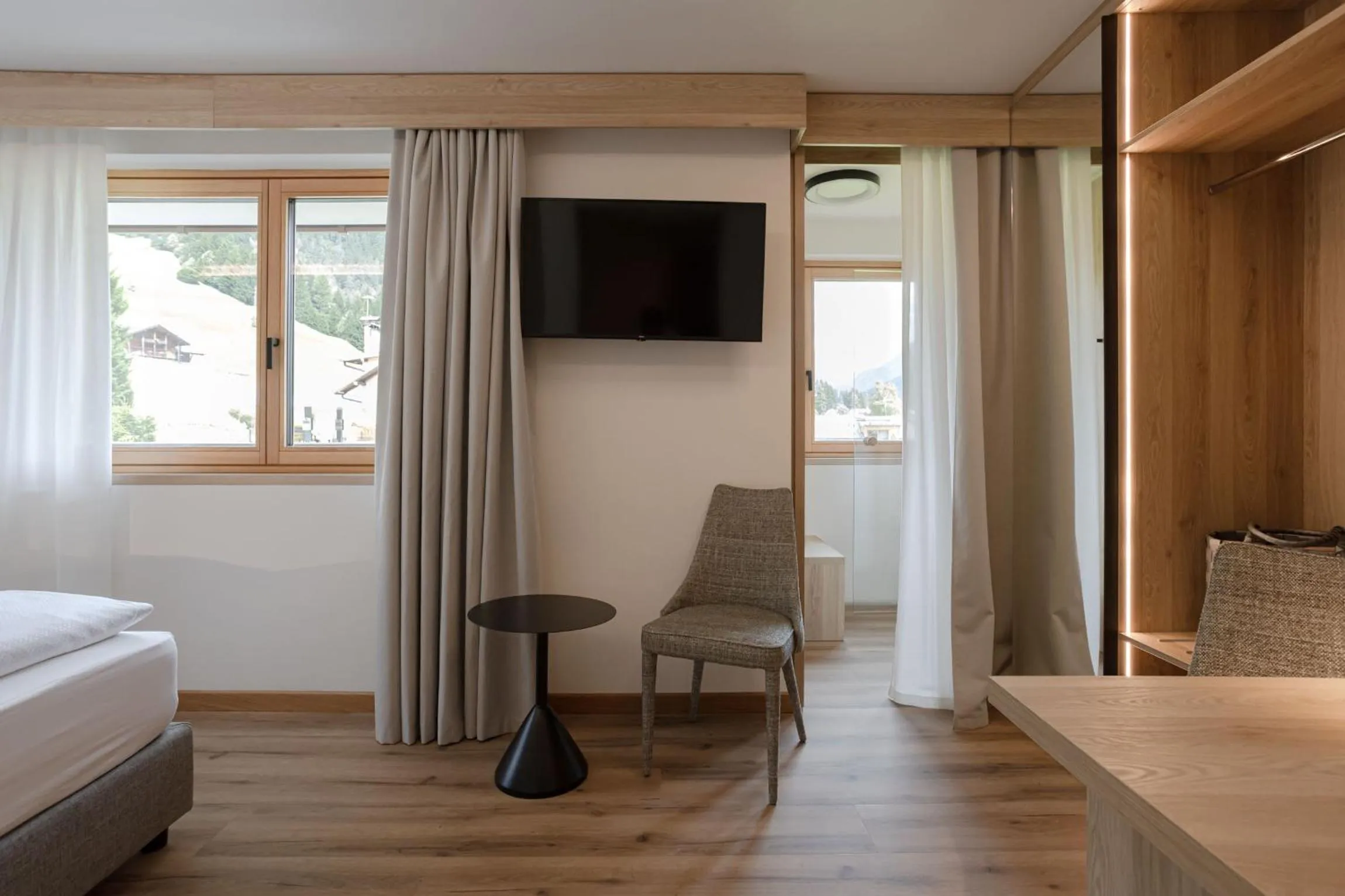 Sauna, Bed in Wellness Hotel Dolomia