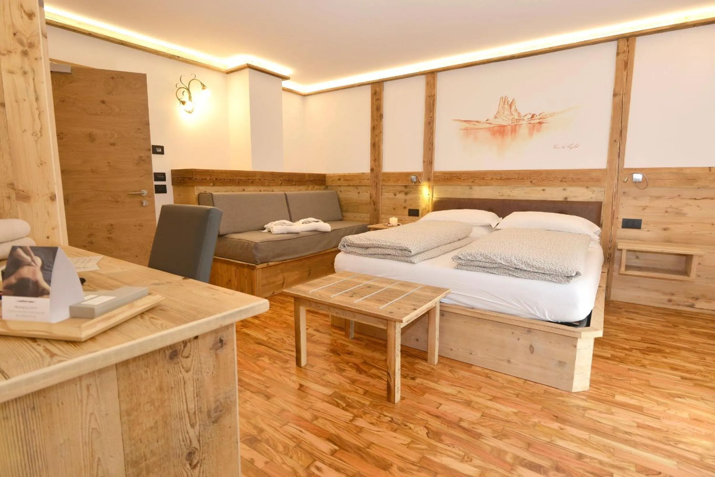 Bed in Wellness Hotel Dolomia