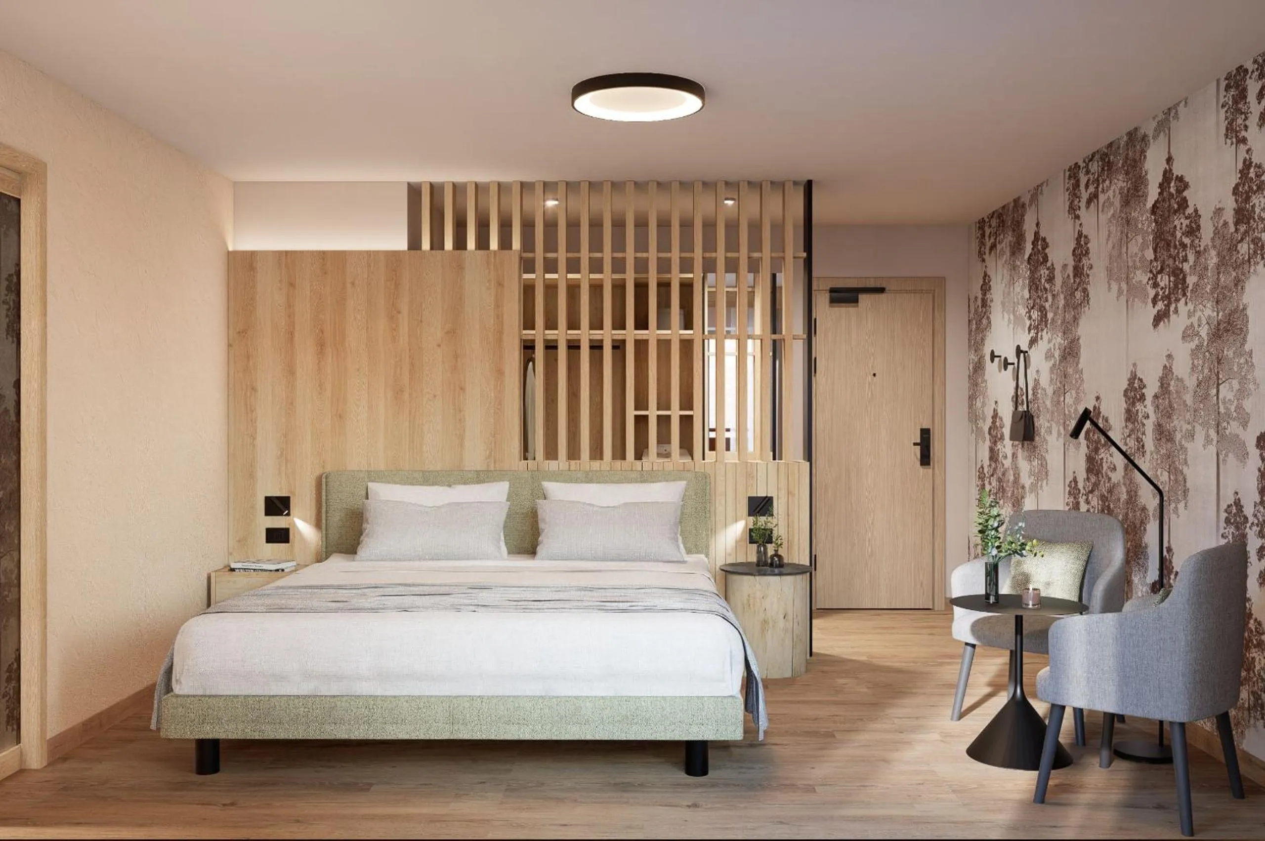 Photo of the whole room, Bed in Wellness Hotel Dolomia