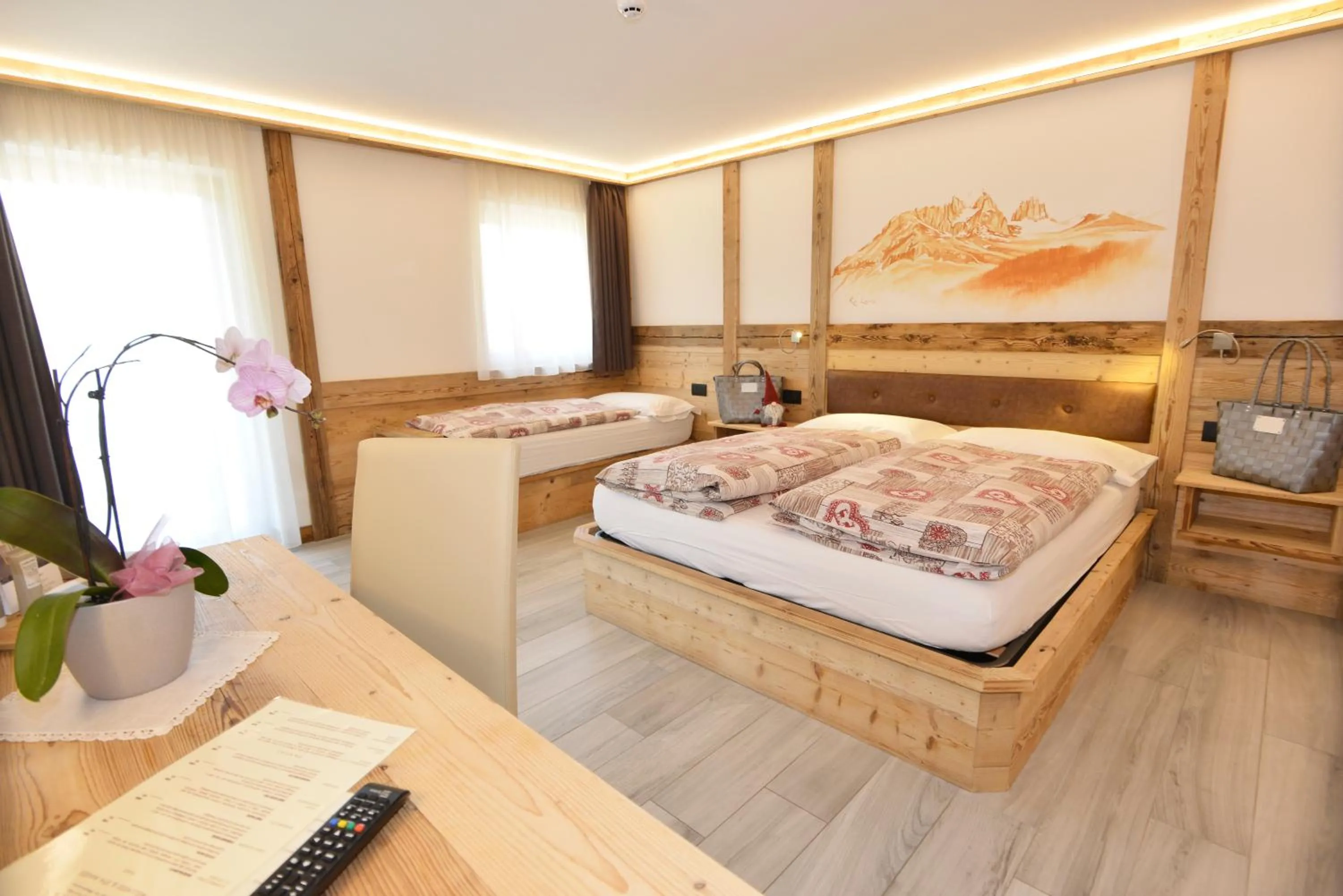 Bed in Wellness Hotel Dolomia