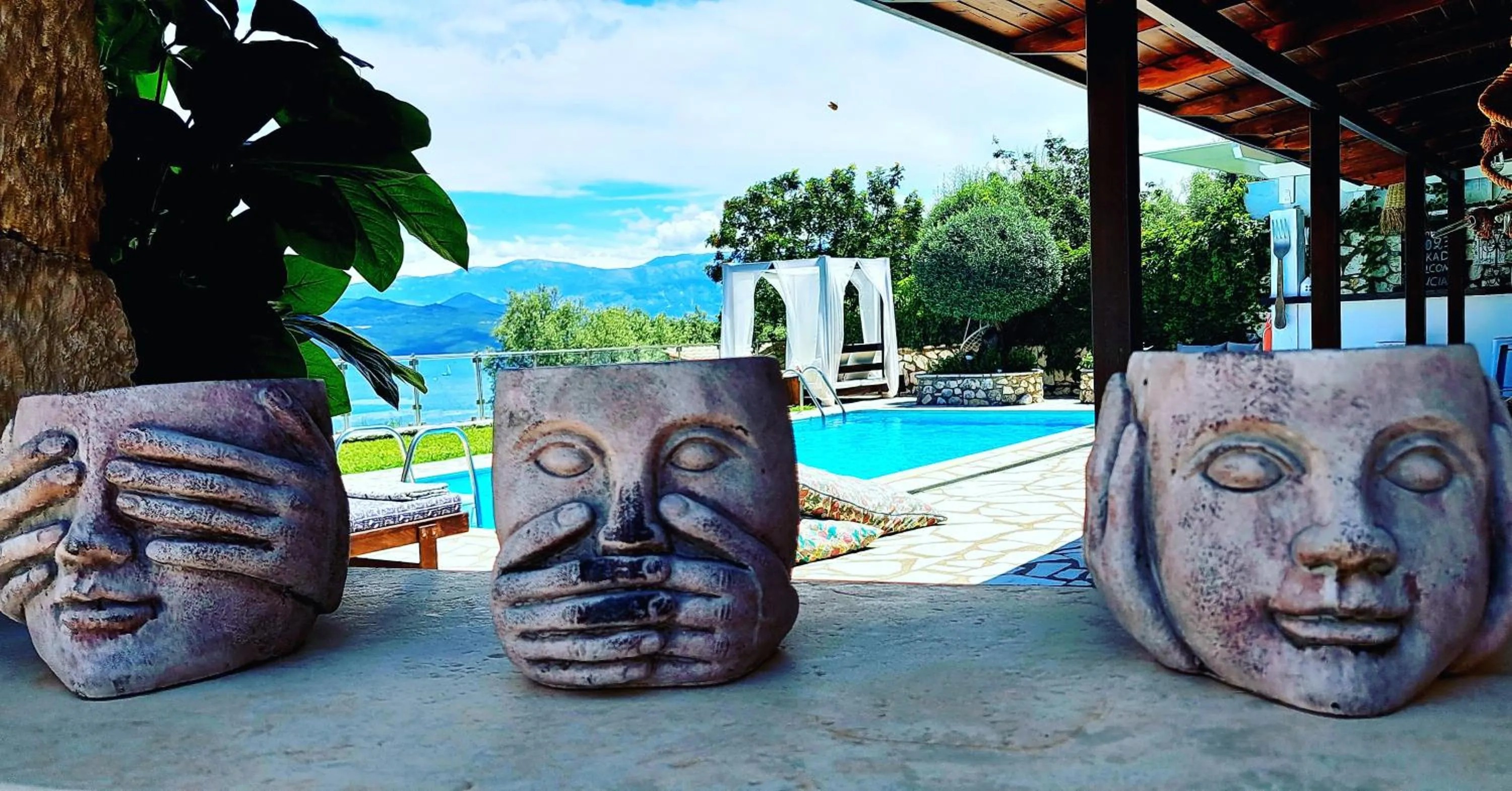 Swimming pool in Luxury Villa Athina