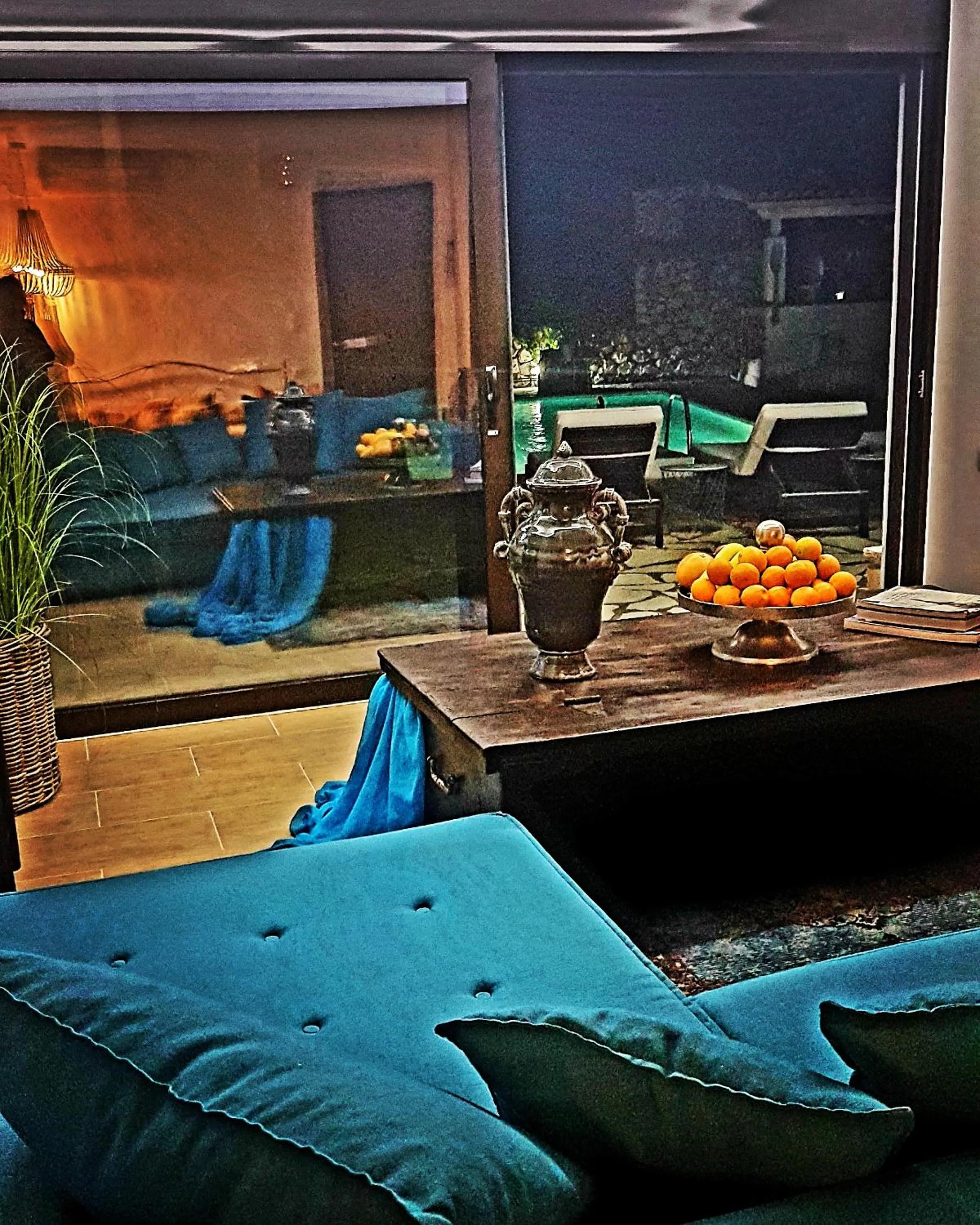 Seating area in Luxury Villa Athina