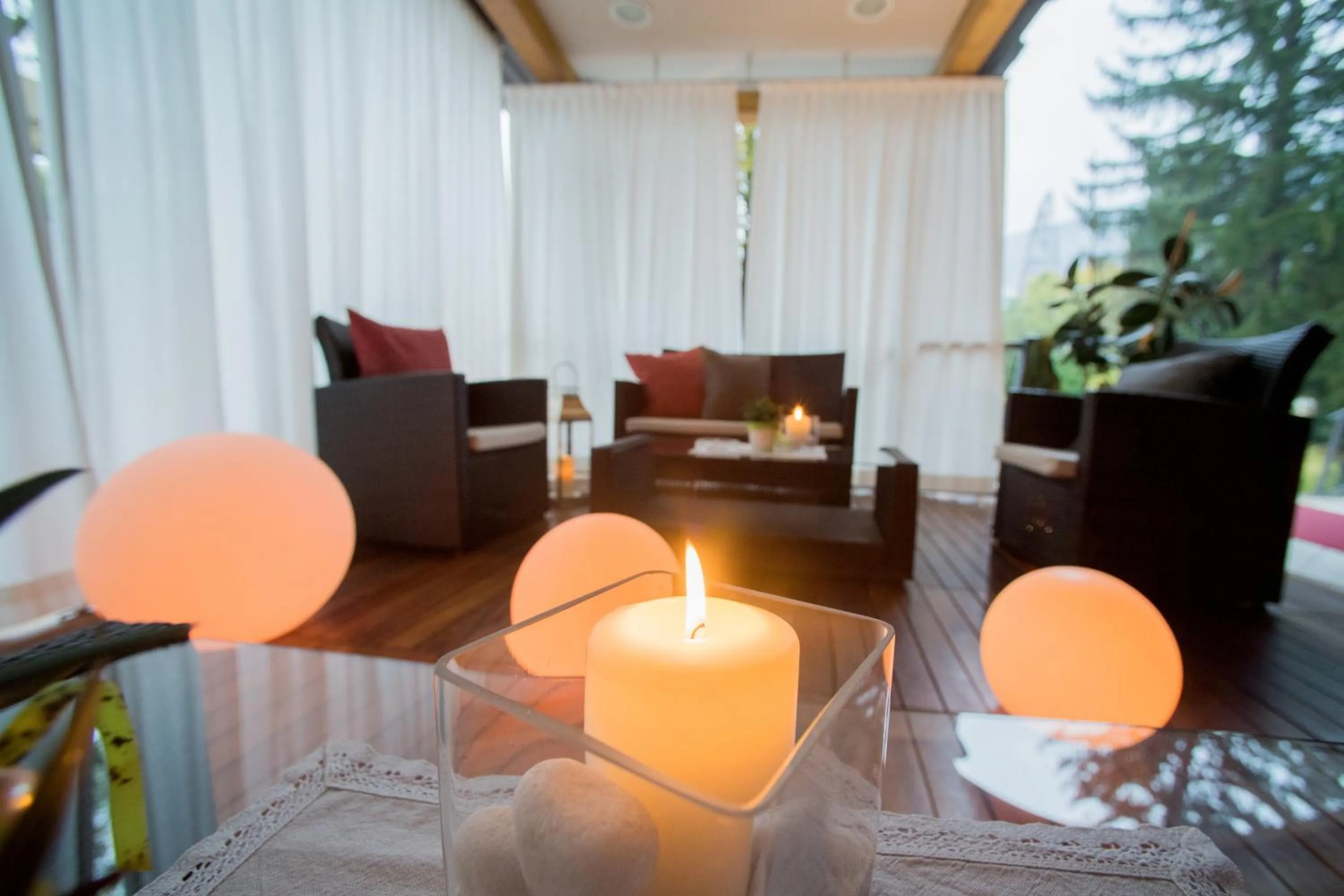 Patio in Hotel Lilla'