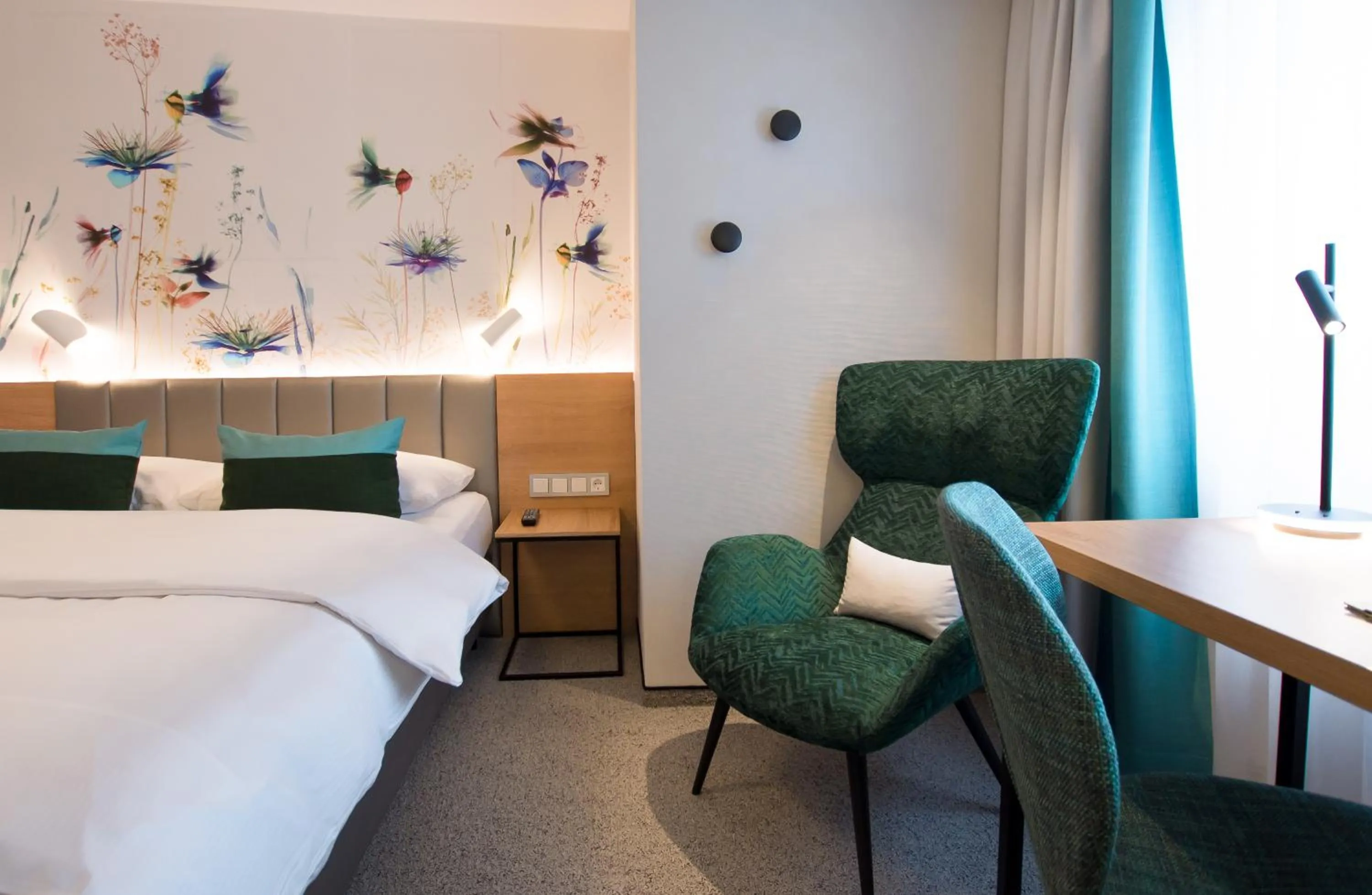 Bed in Hotel Boehler