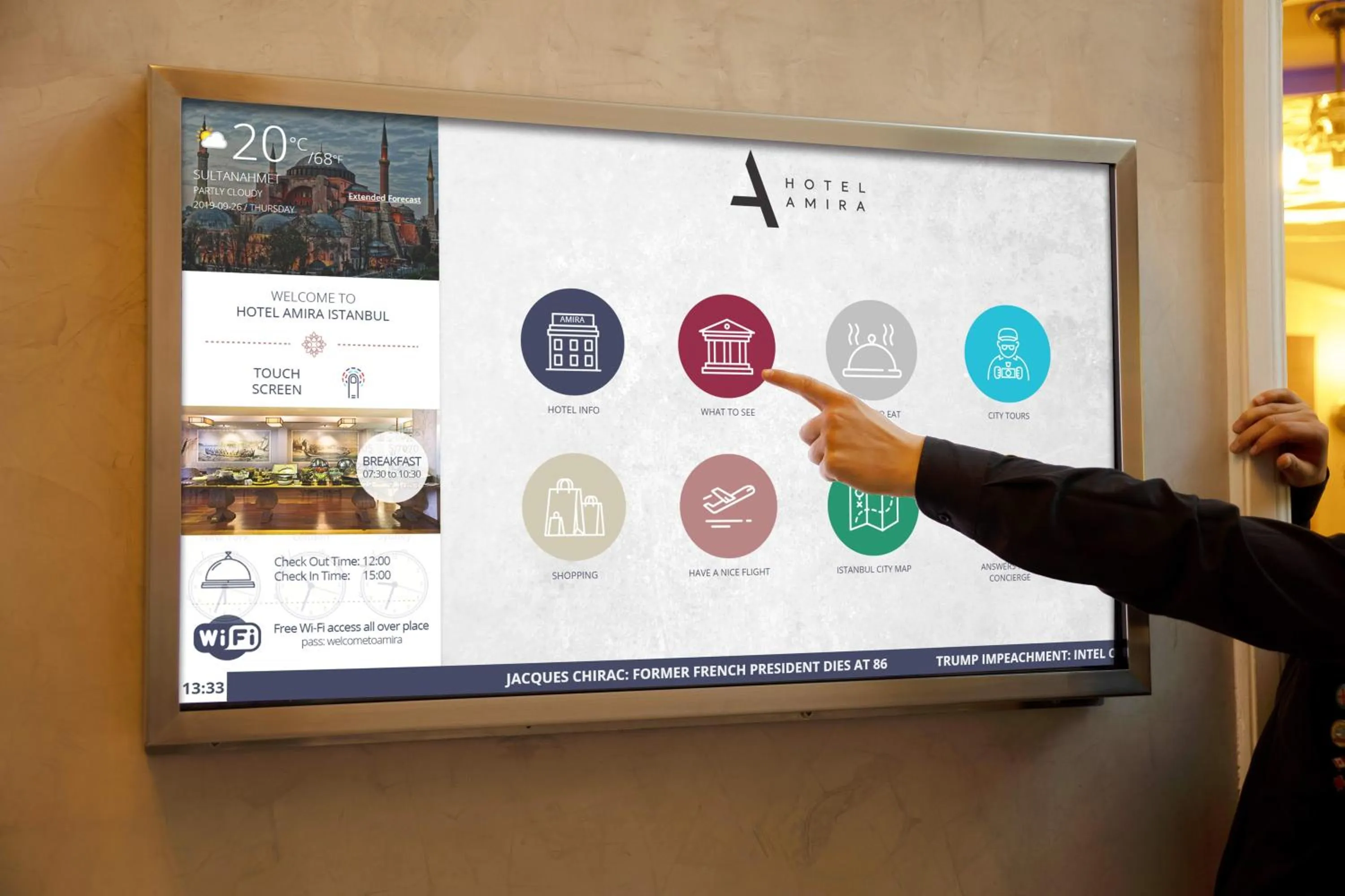 Lobby or reception in Hotel Amira Istanbul