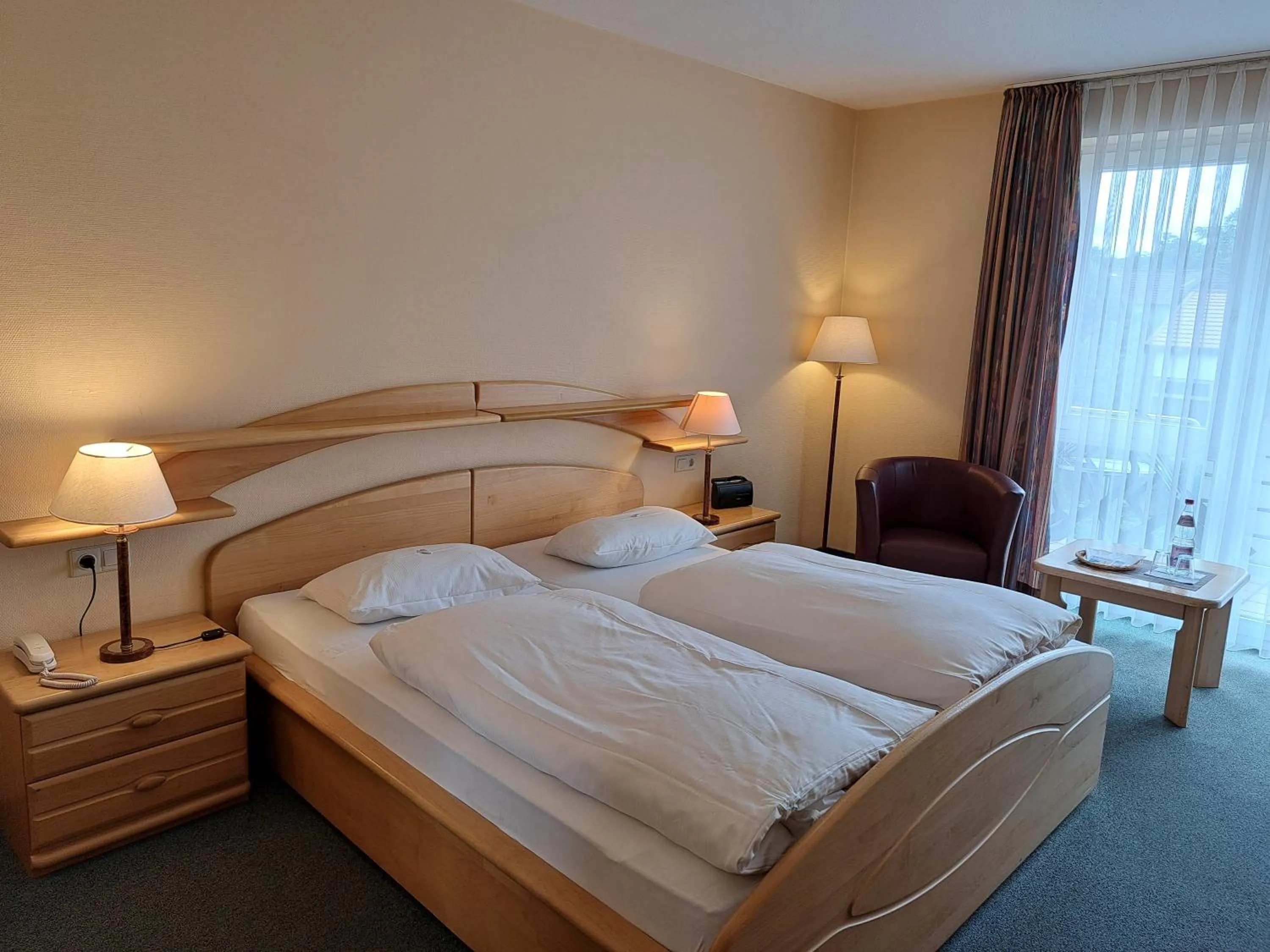 Bed in Hotel Heikenberg