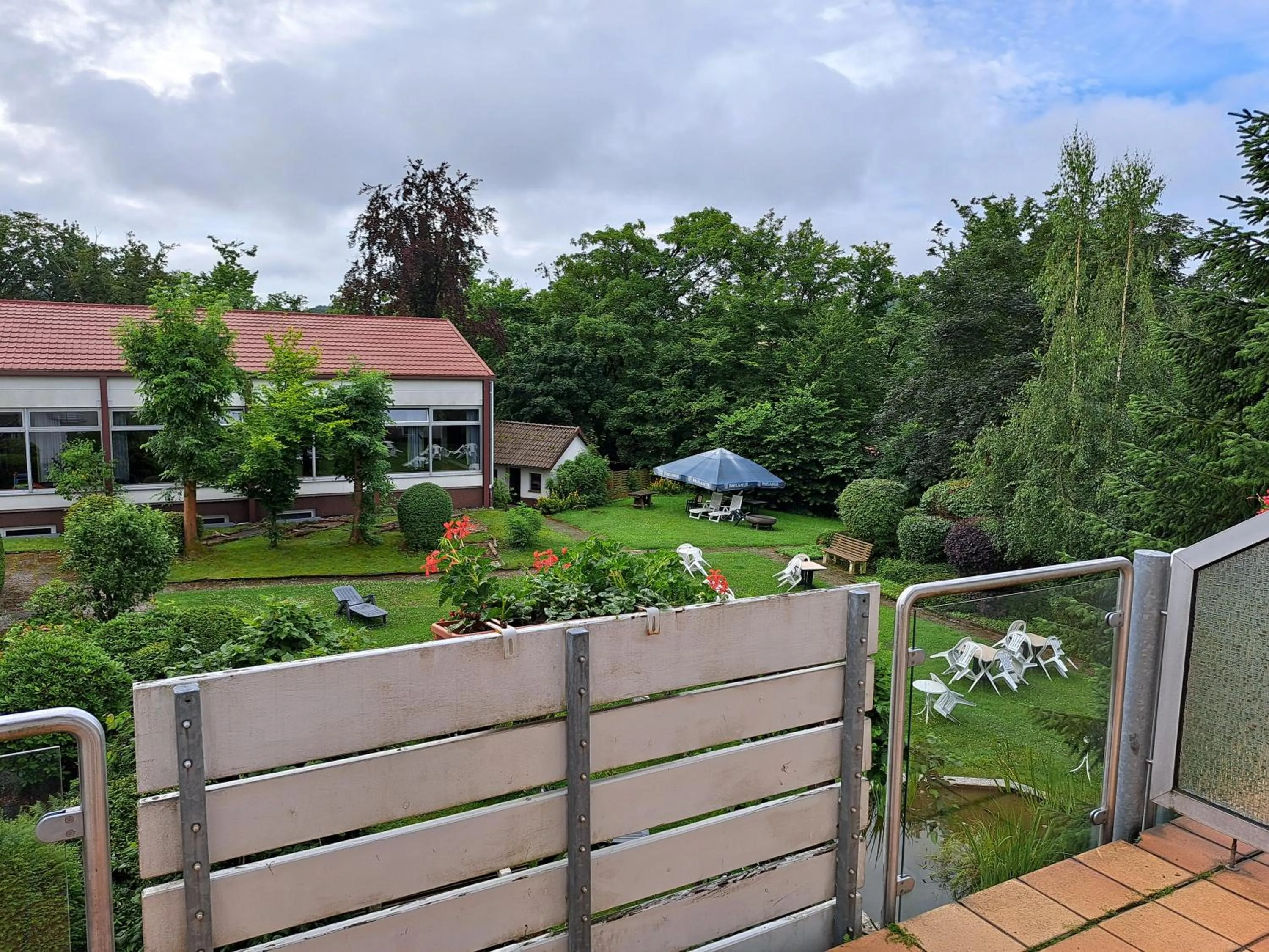 Garden view in Hotel Heikenberg