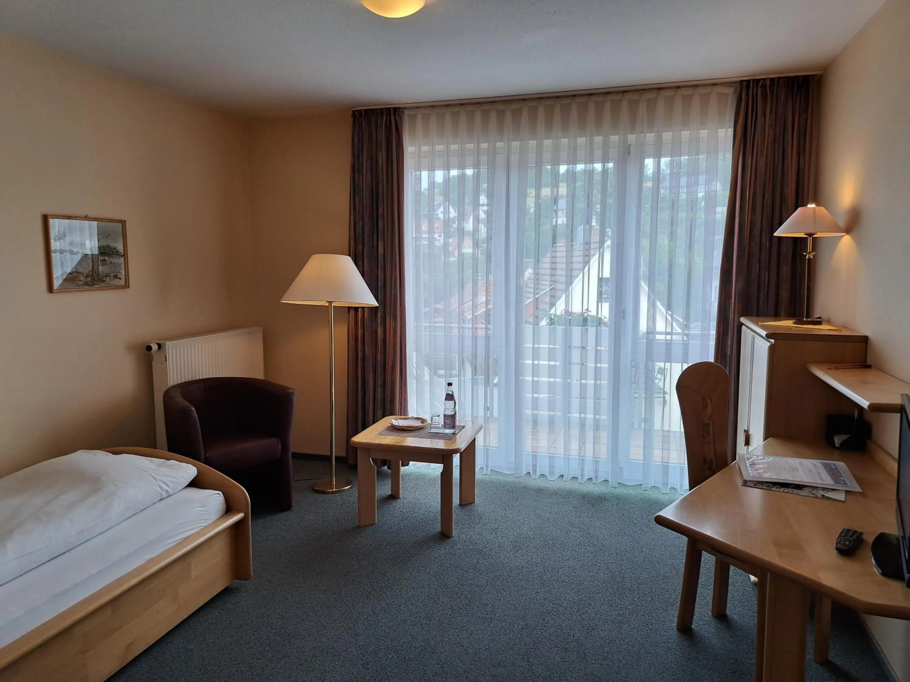 Bed in Hotel Heikenberg