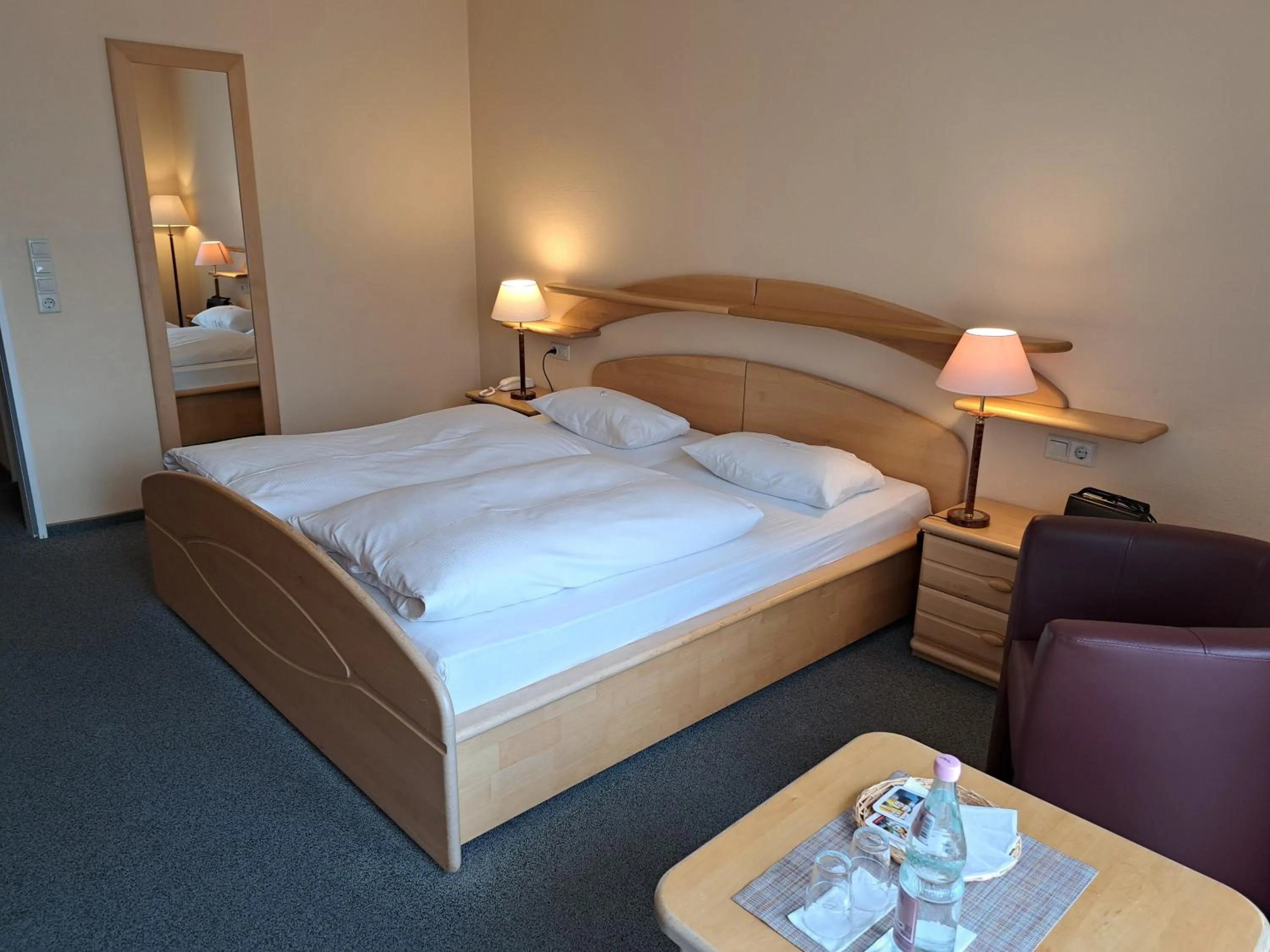 Bed in Hotel Heikenberg