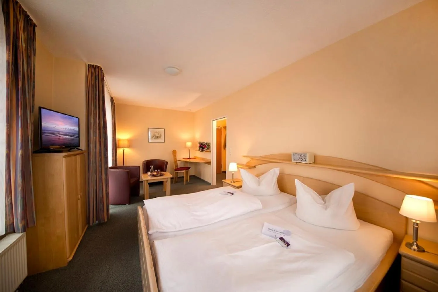 Bed in Hotel Heikenberg