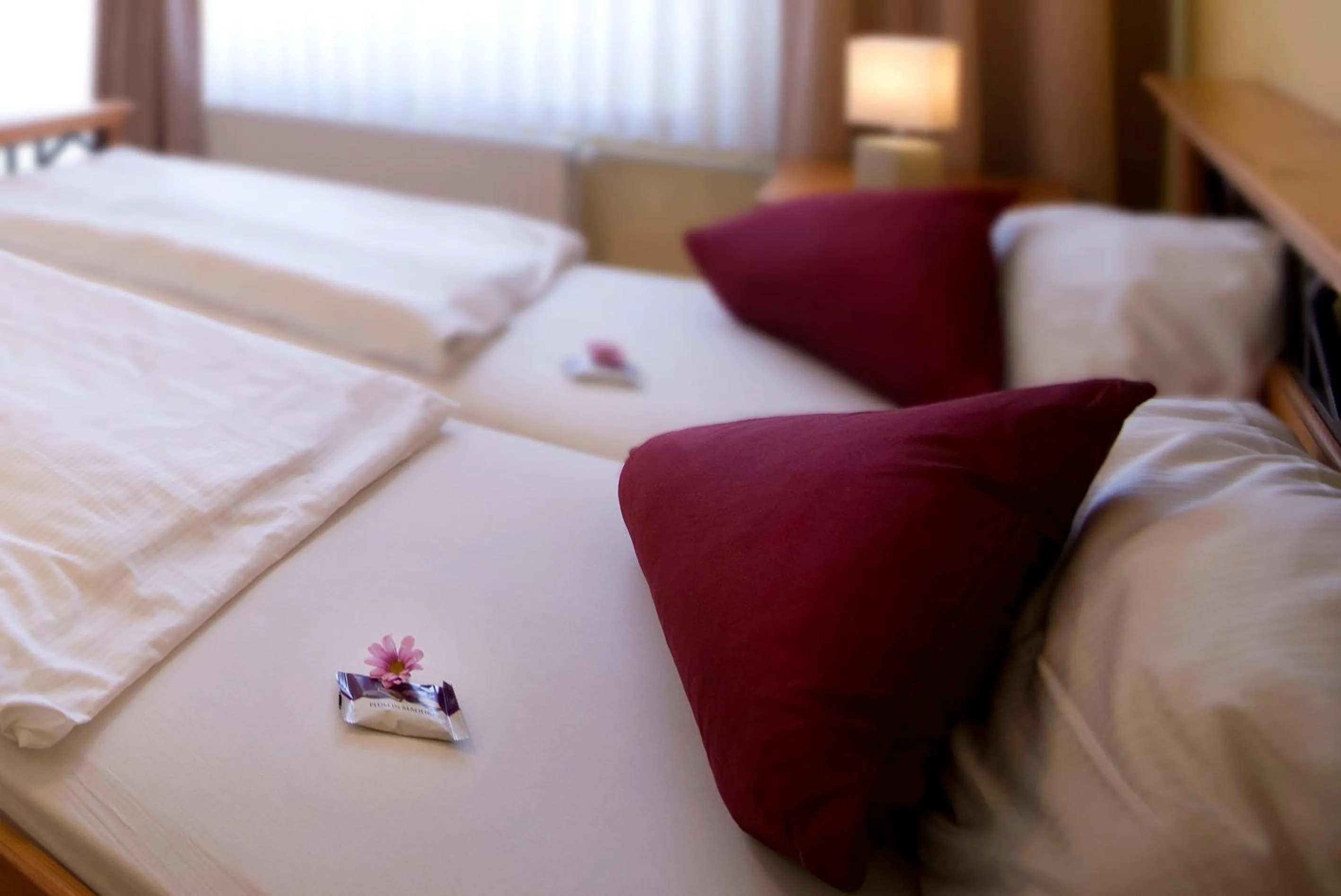 Bed in Hotel Heikenberg