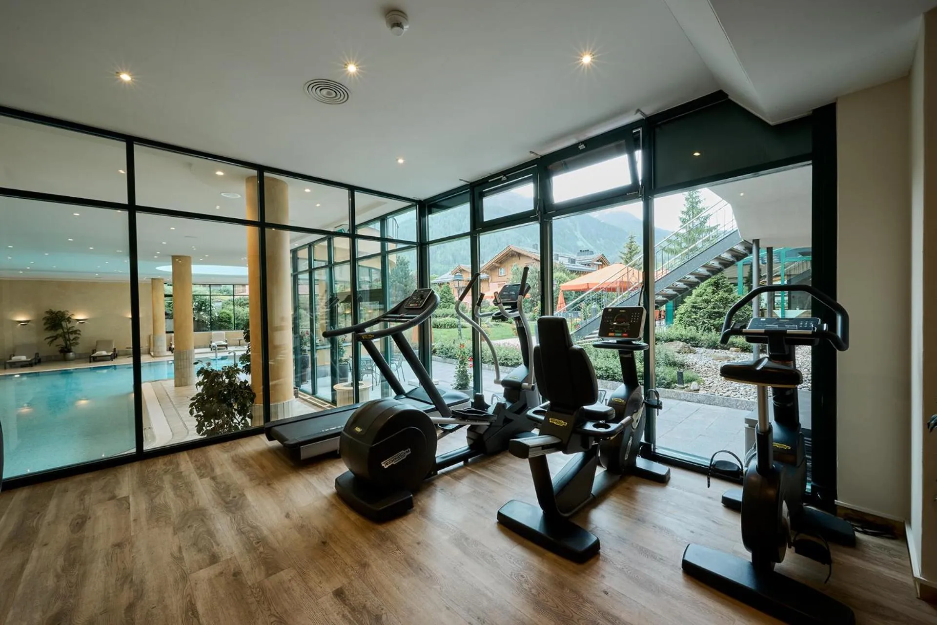Fitness centre/facilities in Hotel Vereina