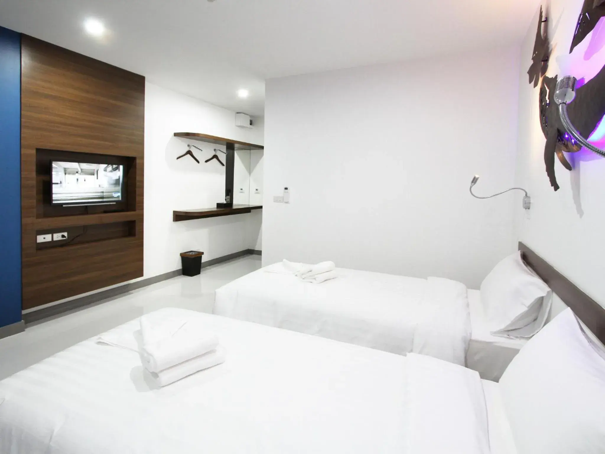 Bed in Anna-Nava Pakkret Hotel Bed in Anna-Nava Pakkret Hotel