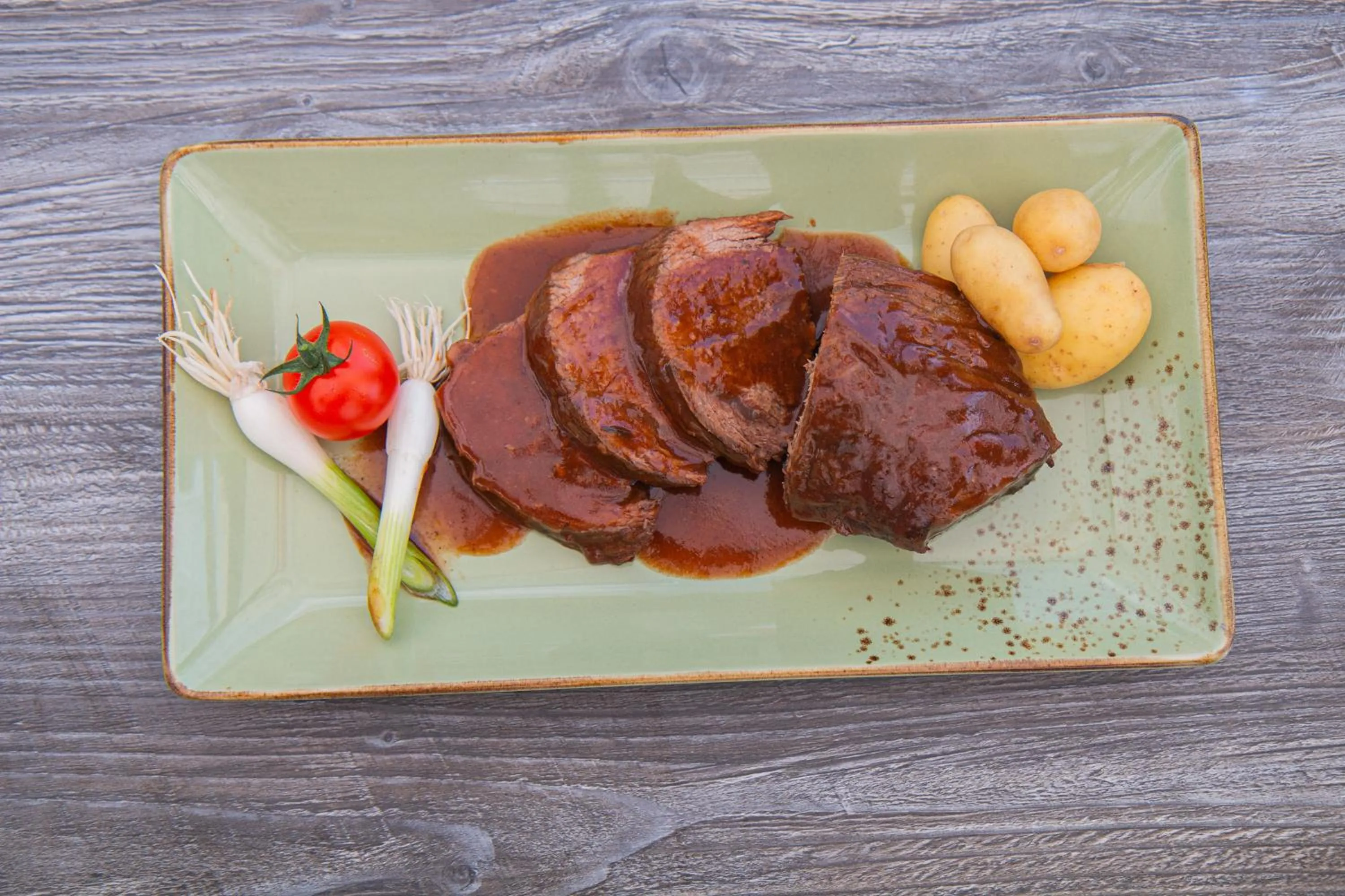 Food and drinks in Hotel Restaurant Bootshaus