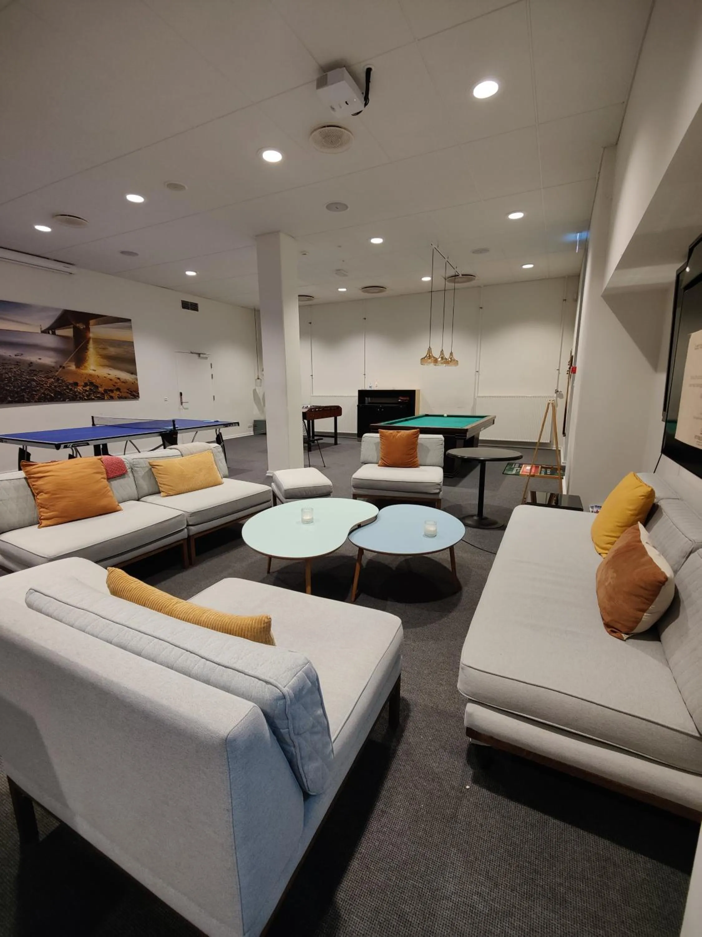 Communal lounge/ TV room, Bed in Storebælt Sinatur Hotel & Konference