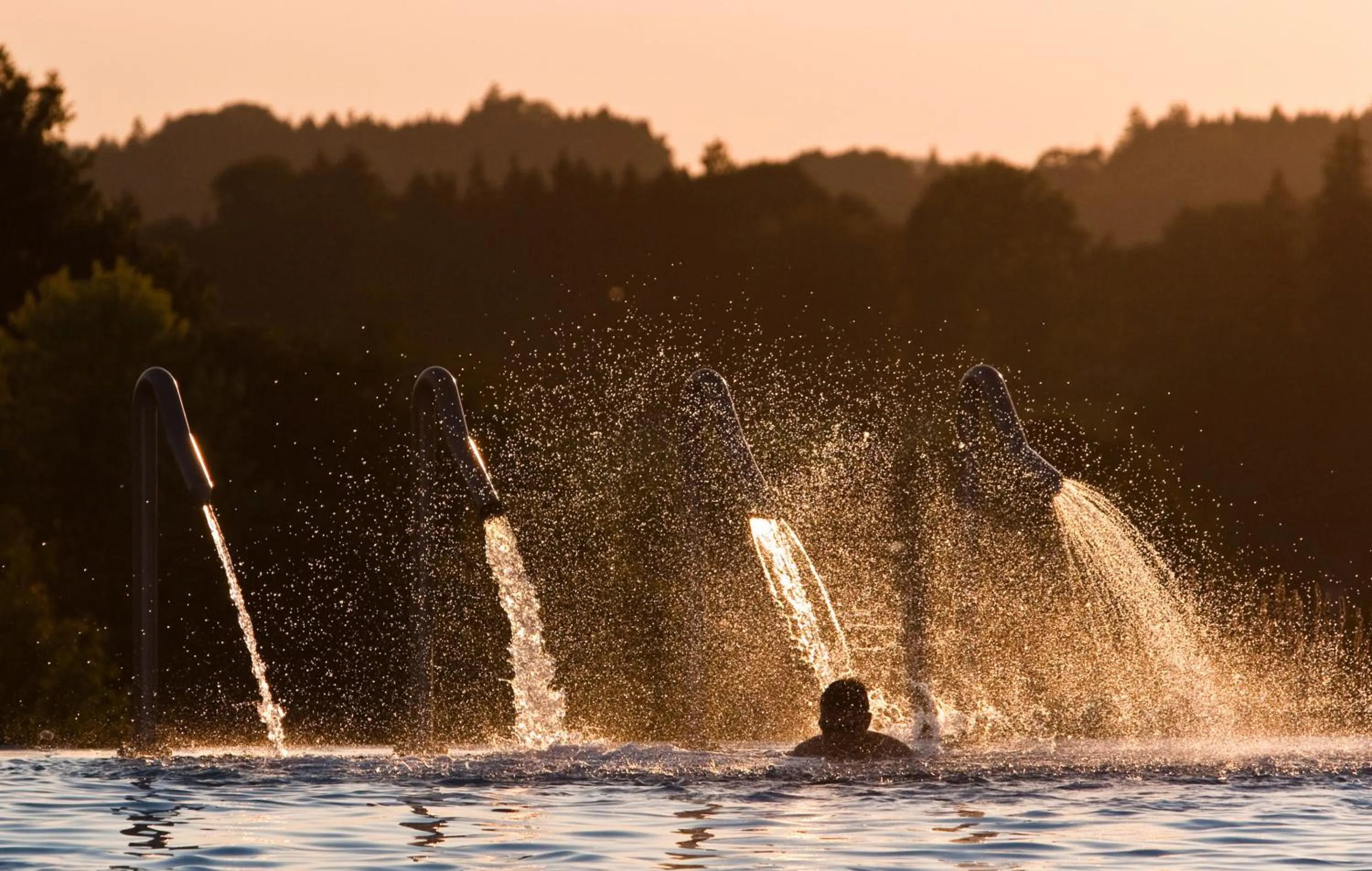 Hot Spring Bath in Apparthotel Garni Superior Simsseeblick