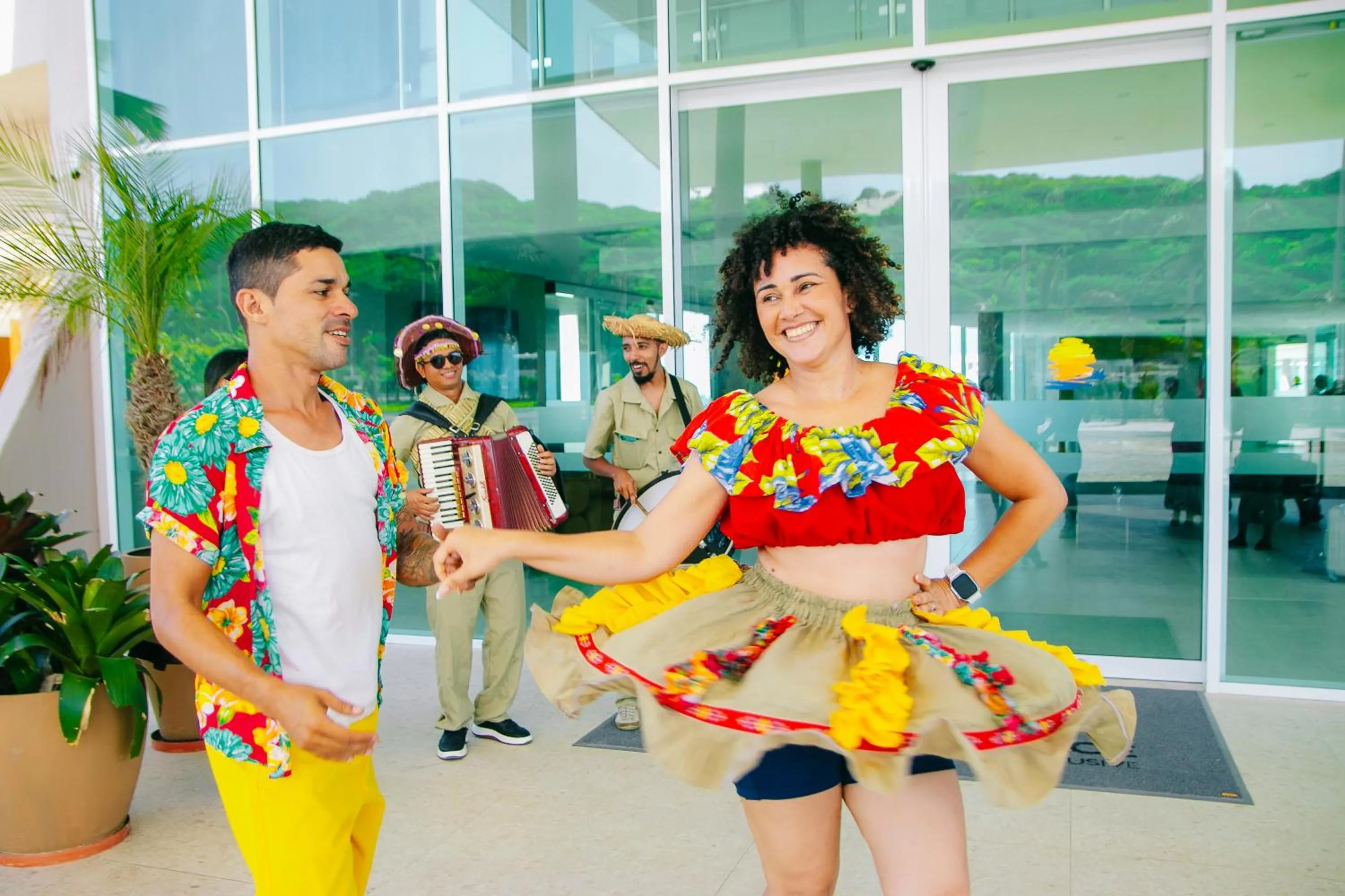 People in Costeira Palace Beach Resort All Inclusive