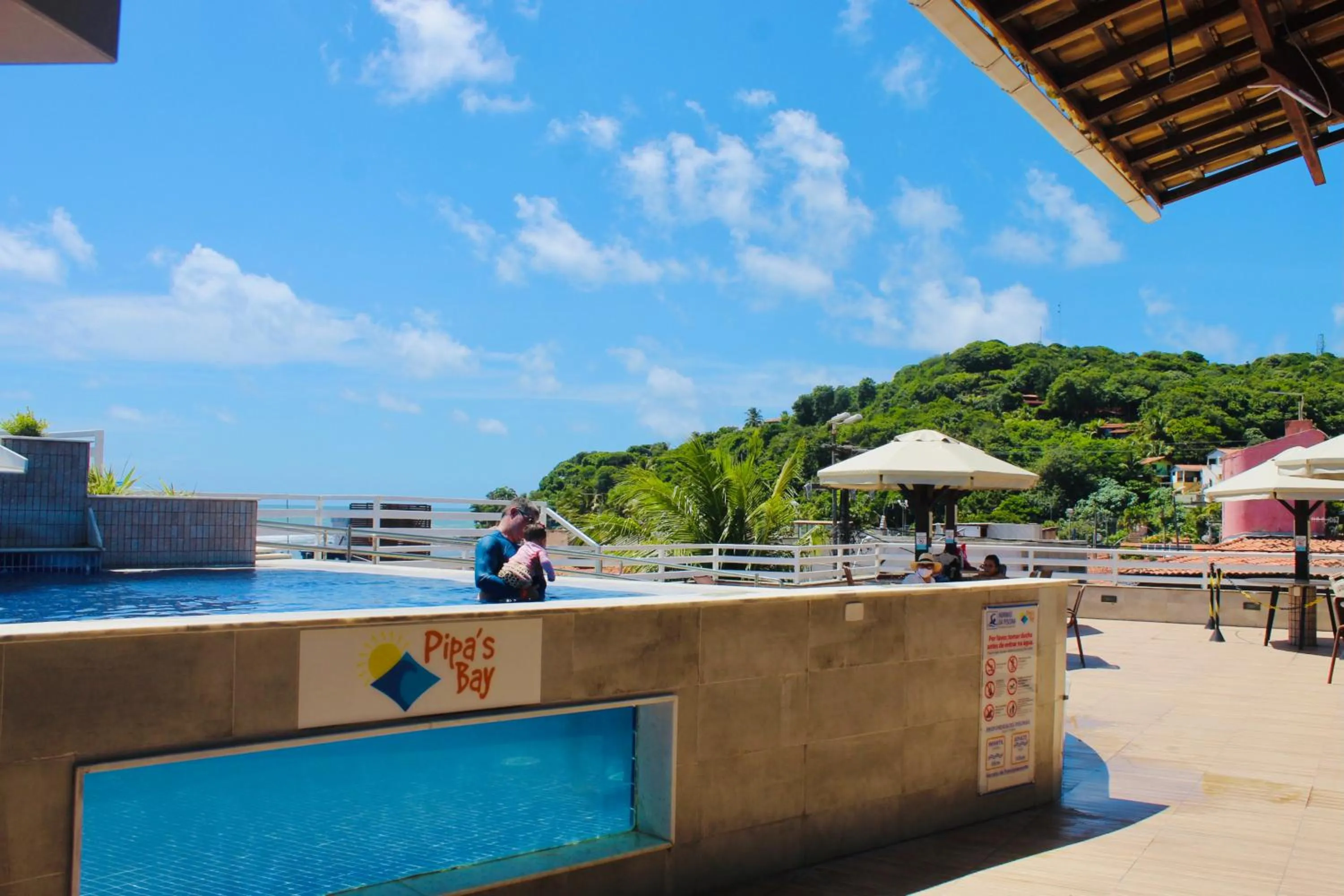 Swimming pool in Pipas Bay
