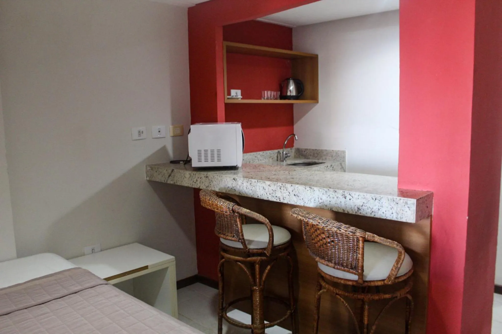 Communal kitchen in Pipas Bay