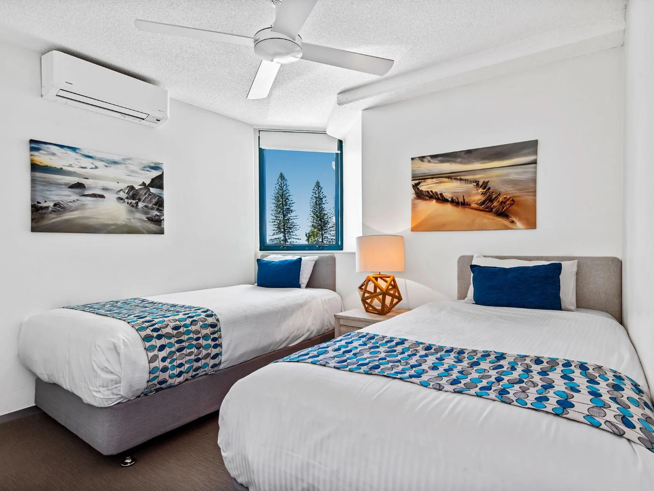 Bed in Peninsular Beachfront Resort