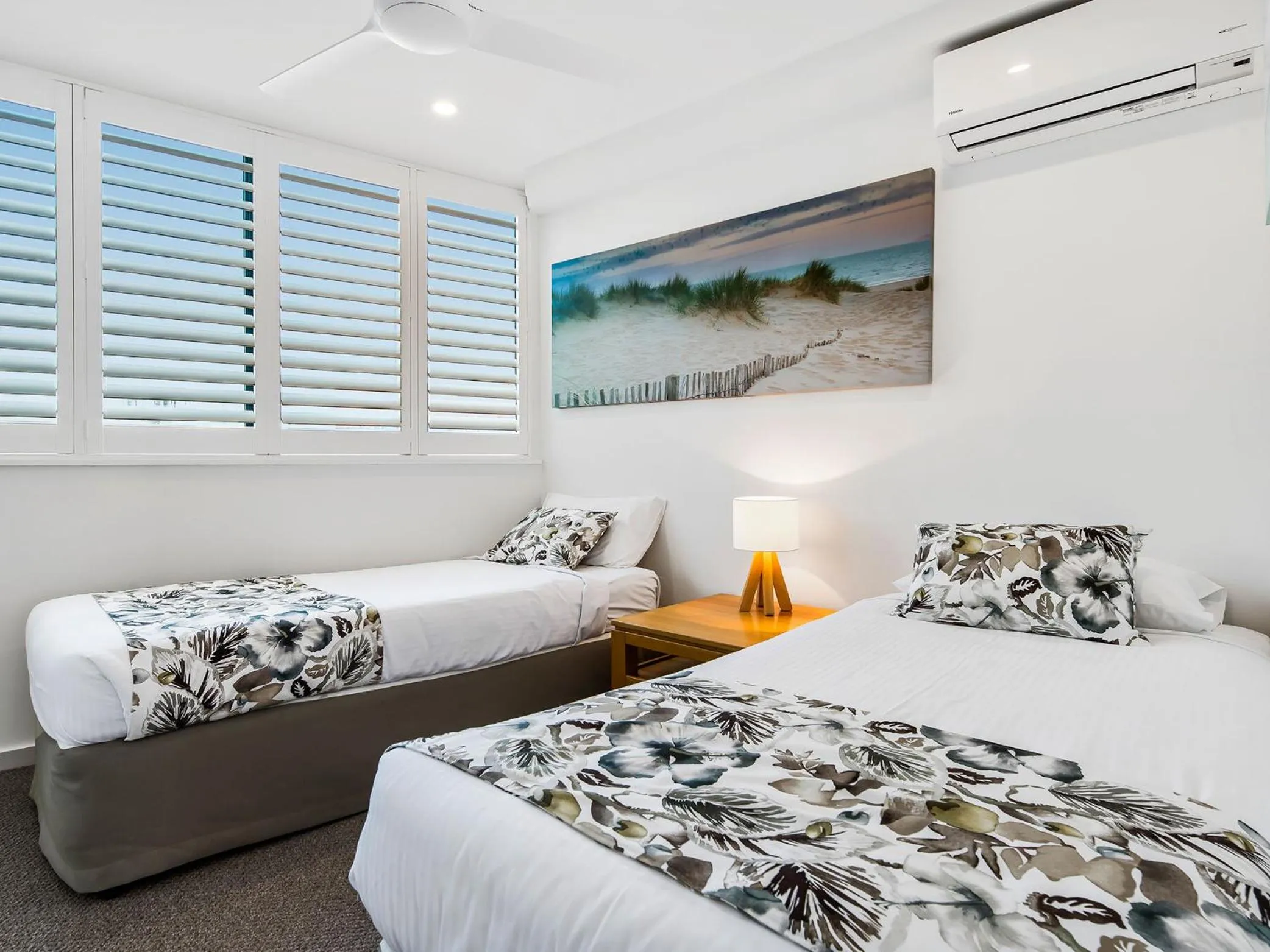 Bed in Peninsular Beachfront Resort