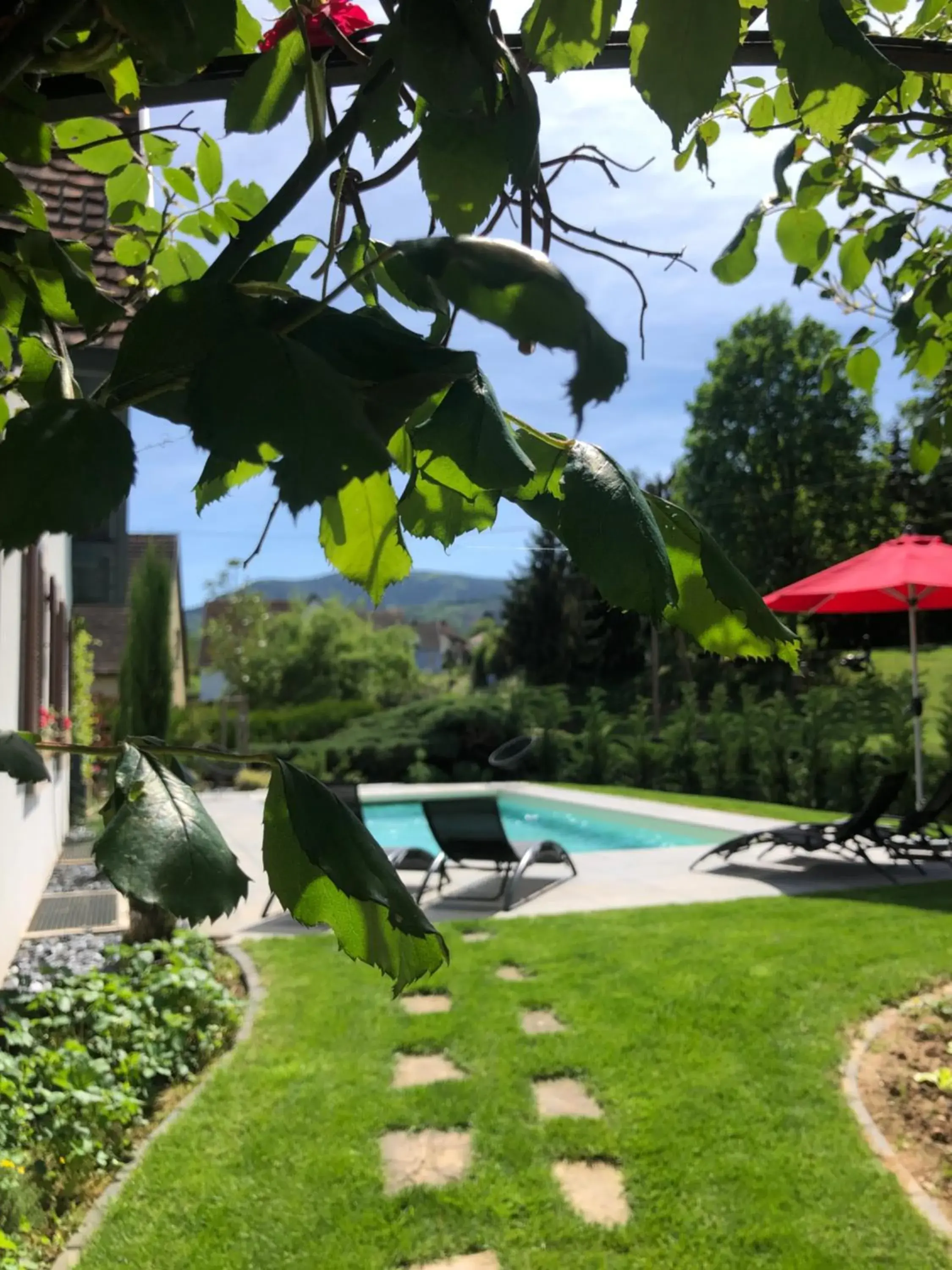 Garden, Swimming Pool in Les Chambres Chez Christine