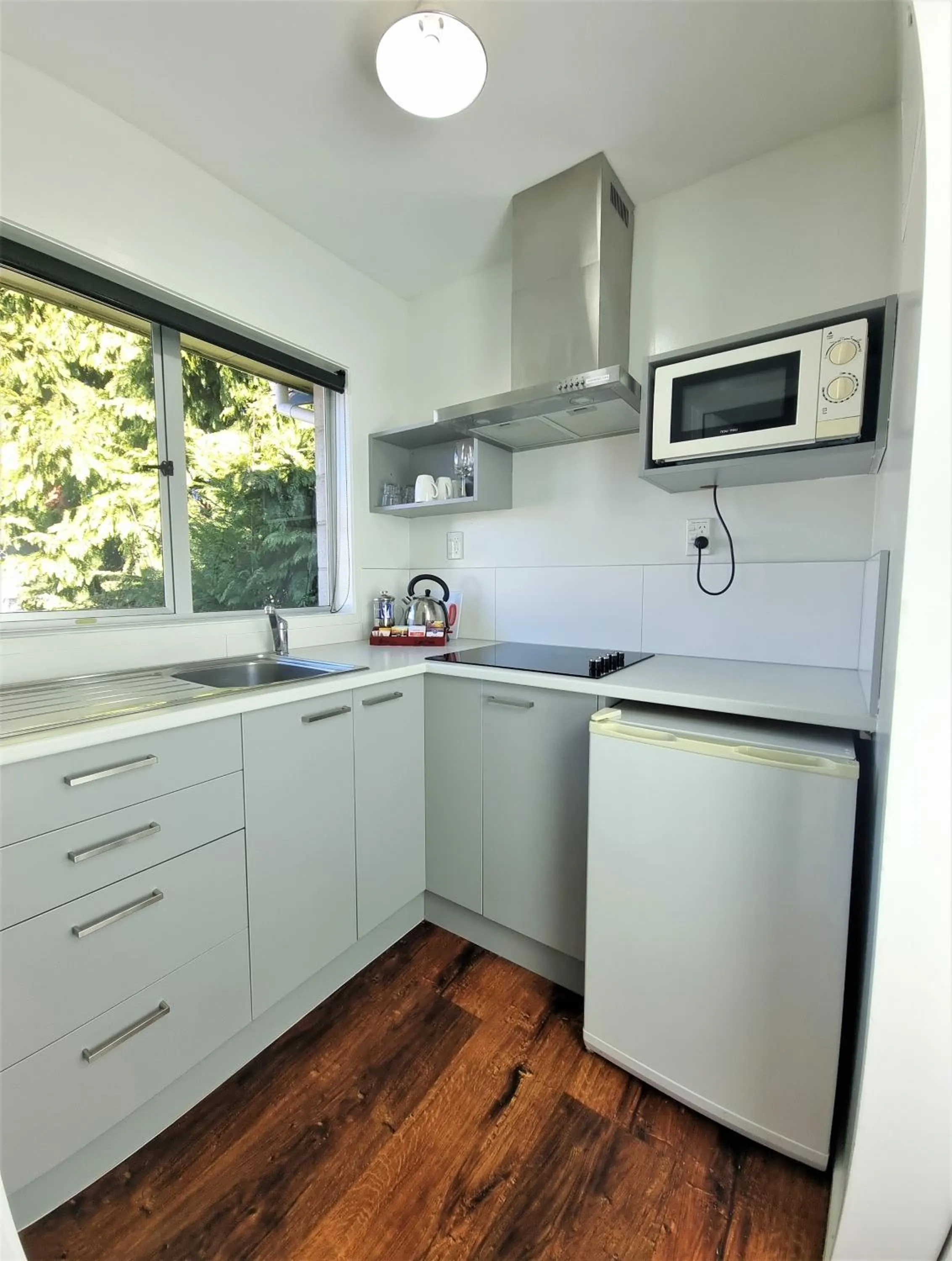 Kitchen or kitchenette in Alpine Motel