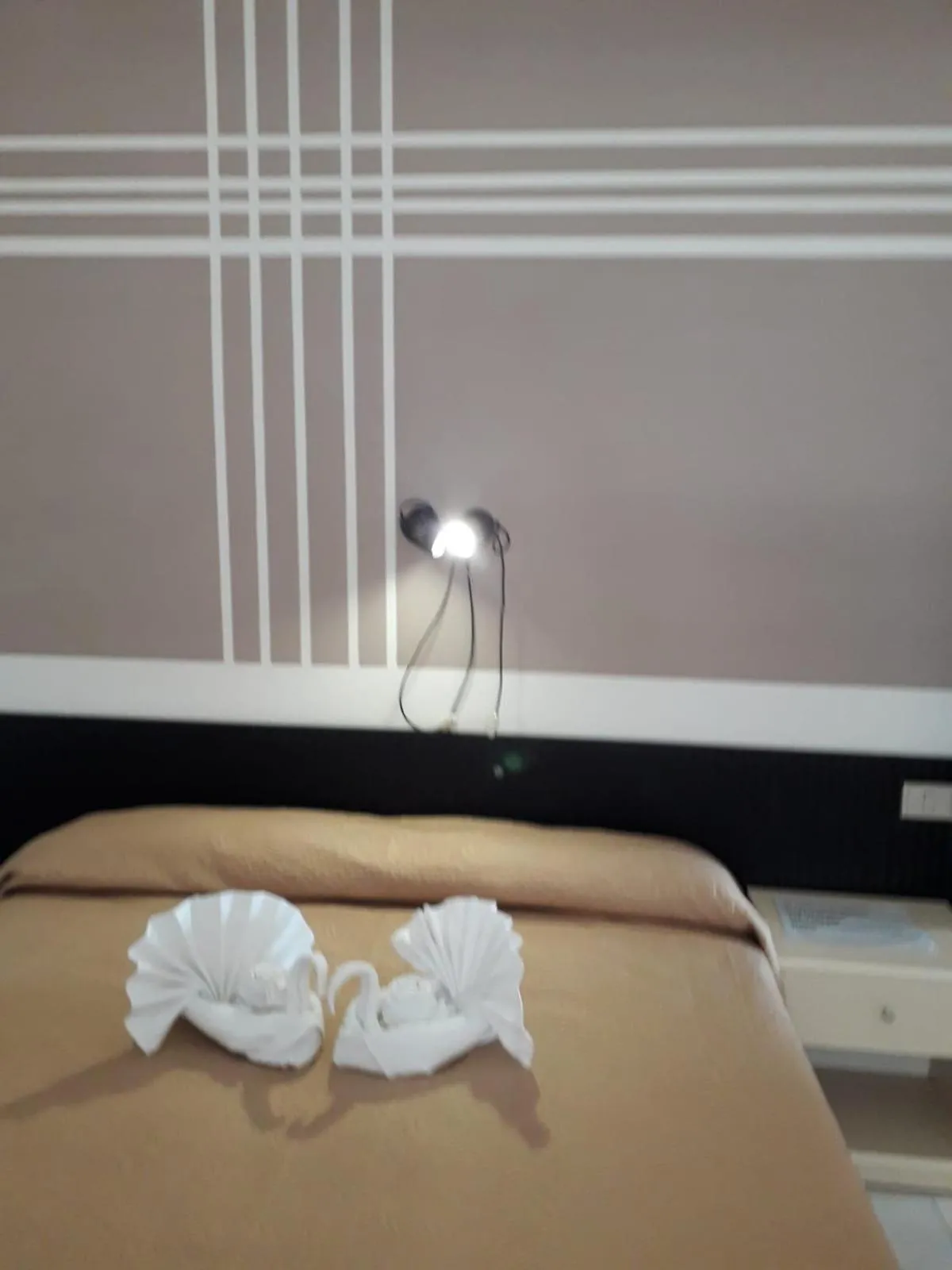 Bed in Hotel Santa Caterina