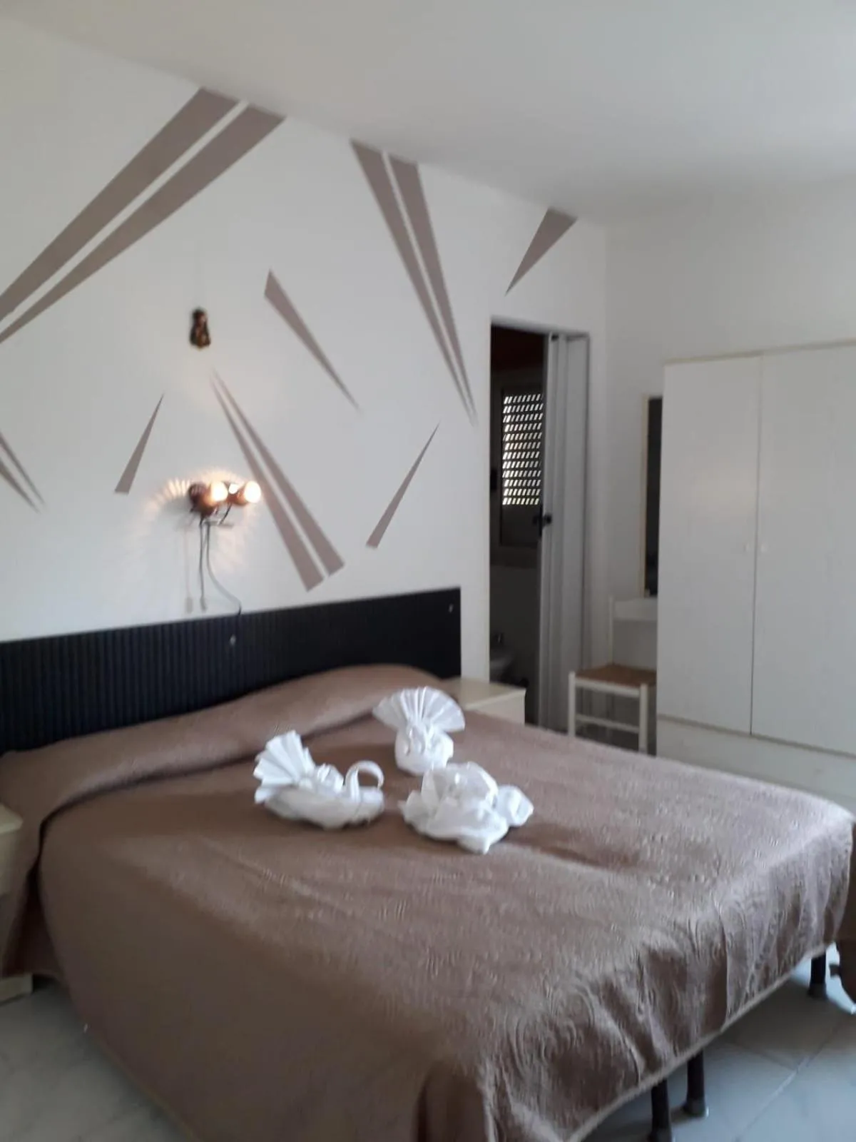 Bed in Hotel Santa Caterina
