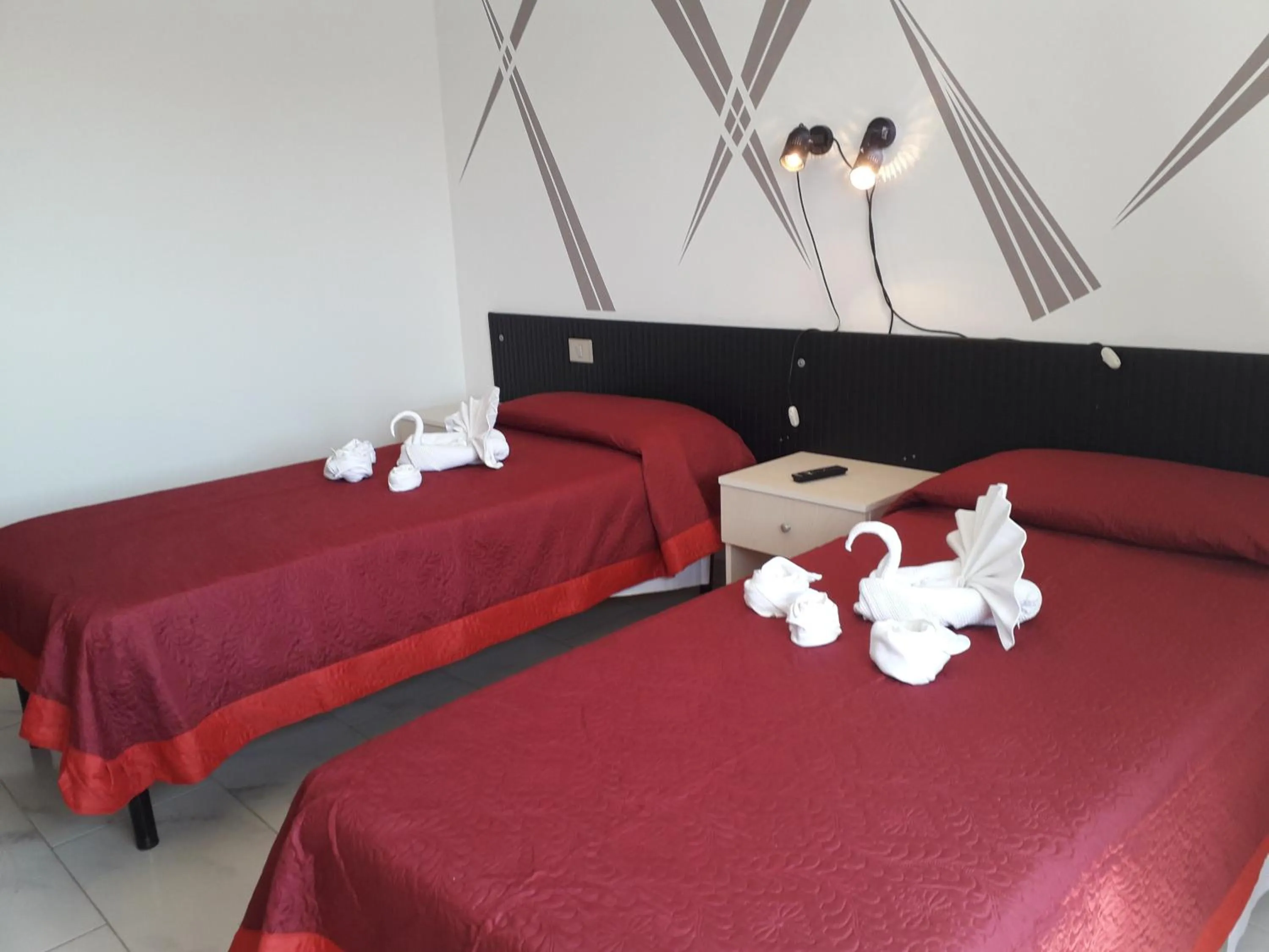 Bed in Hotel Santa Caterina