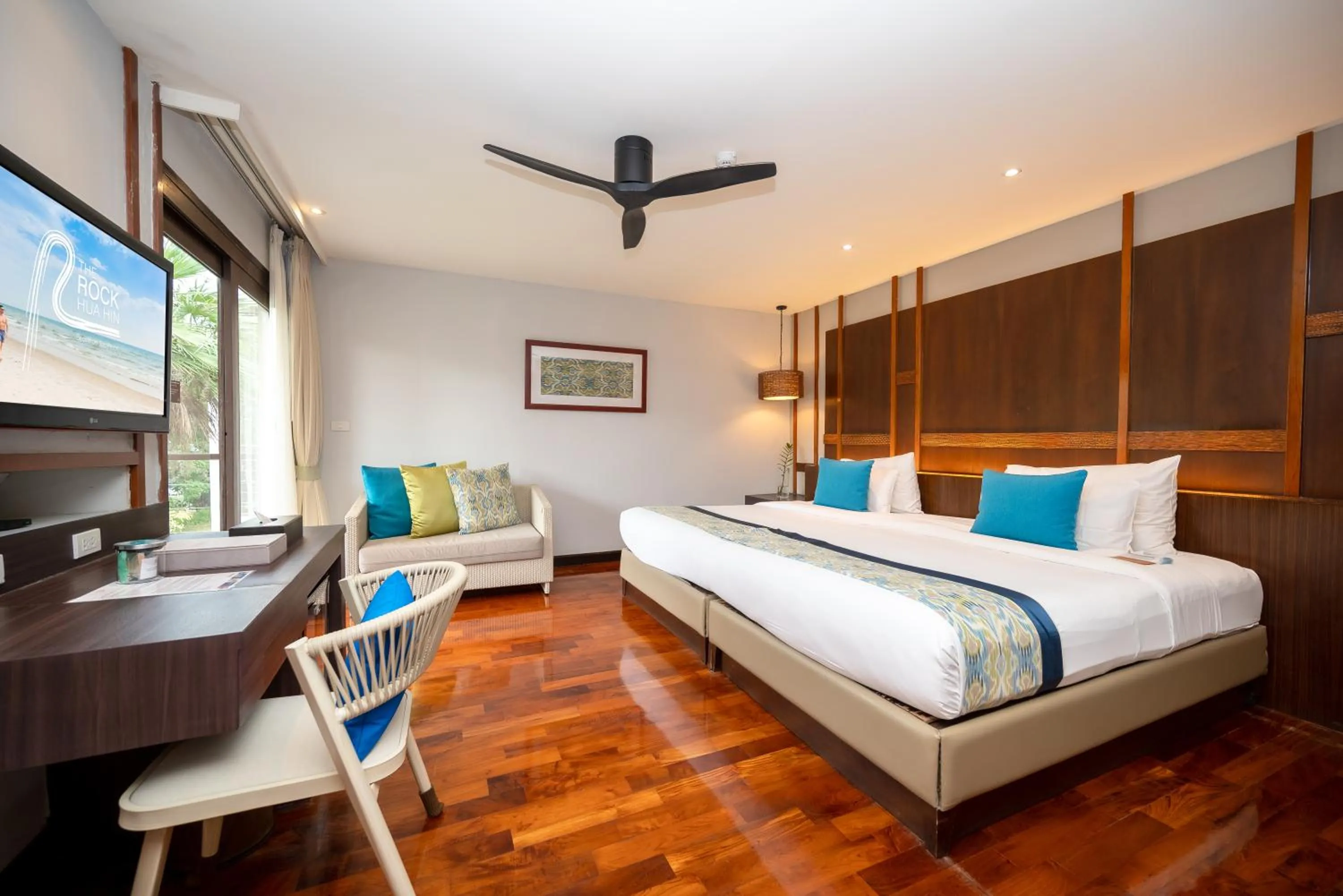 Bed in The Rock Hua Hin Beachfront Spa Resort