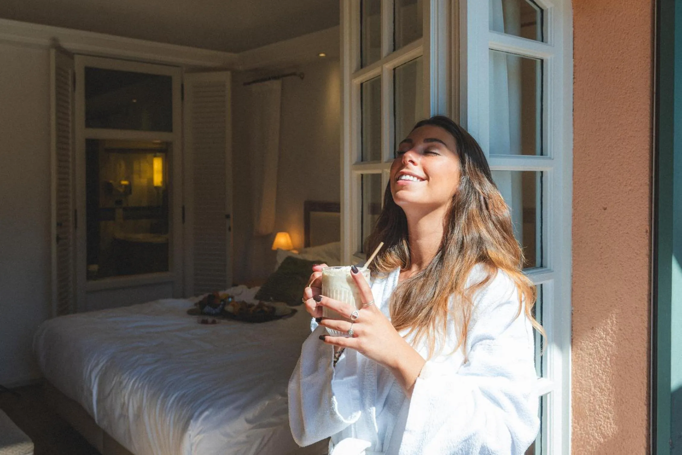 Patio, Bed in Domaine de l'Astragale