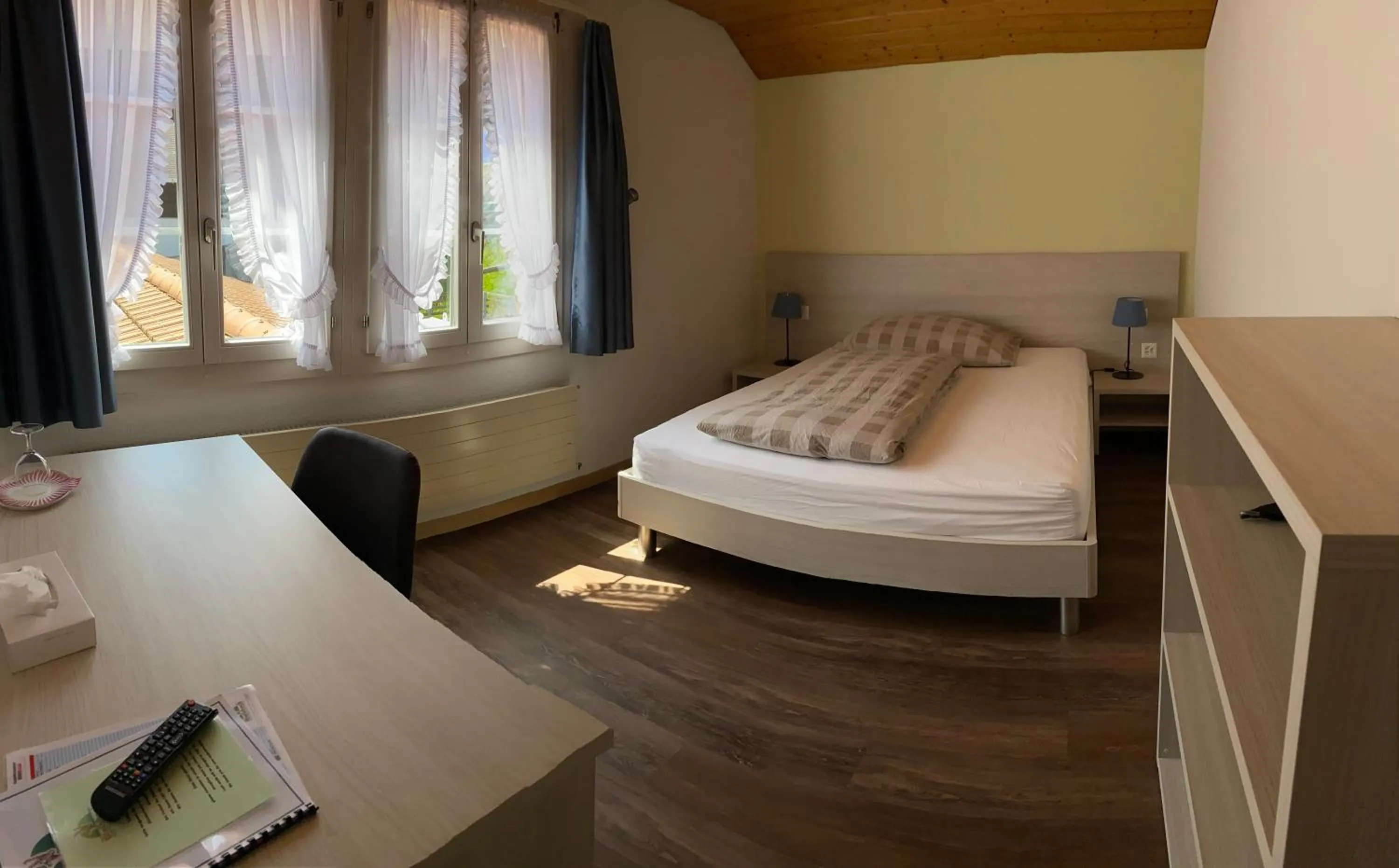 Bed in Hotel Steinbock