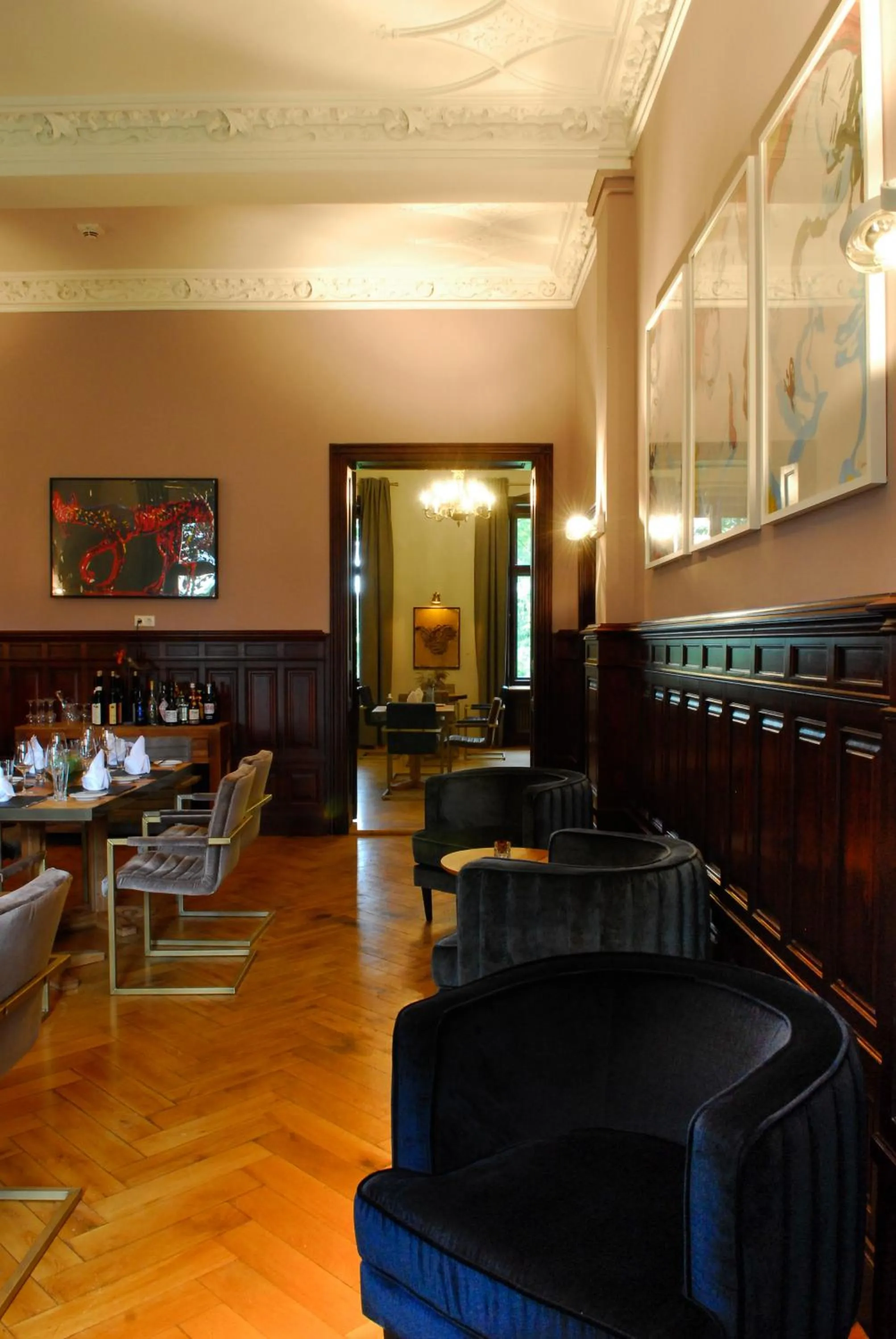 Lounge or bar in Romantik Hotel Schloss Reichenow