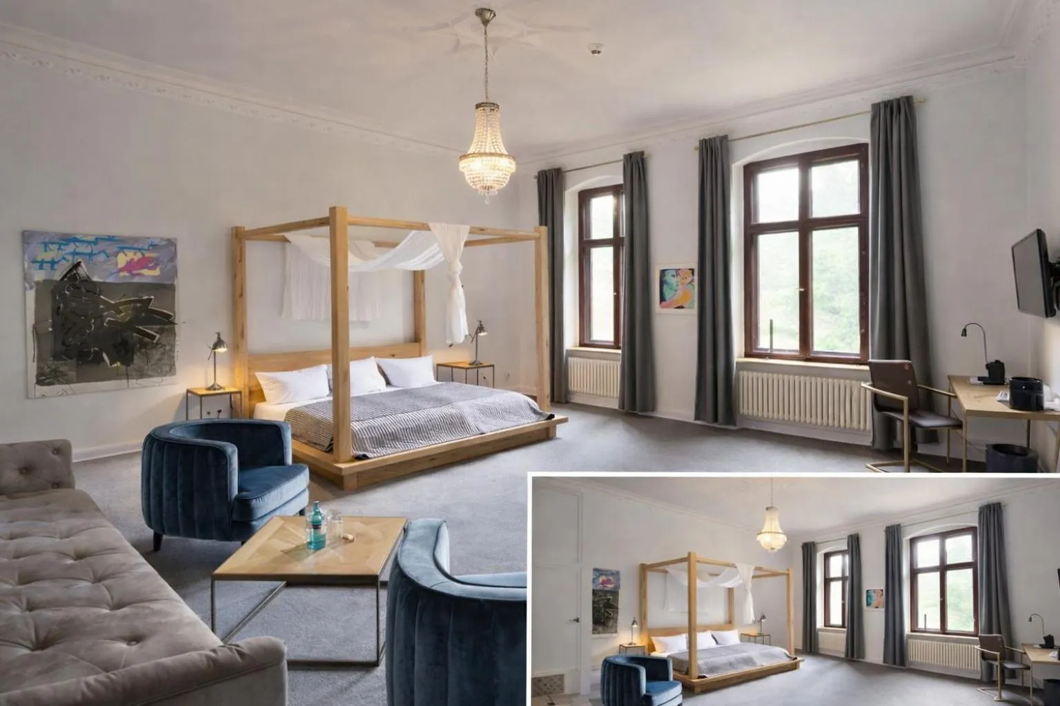 Bedroom, Bed in Romantik Hotel Schloss Reichenow