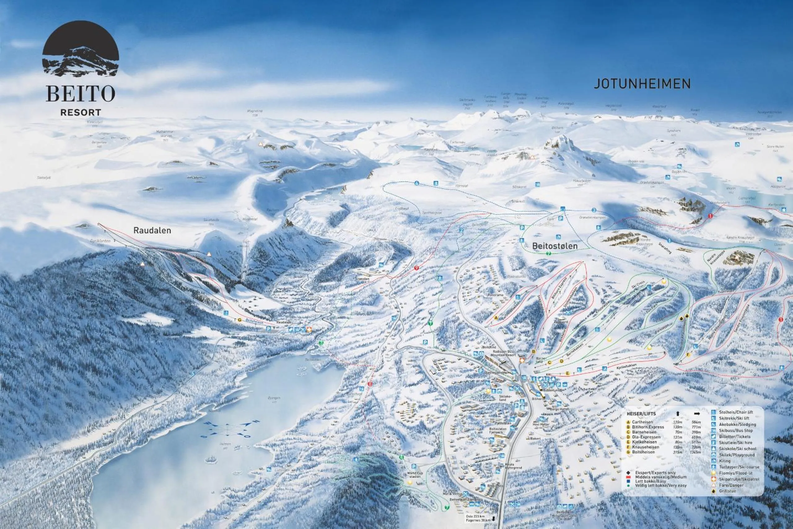 Skiing in Radisson Blu Resort, Beitostølen