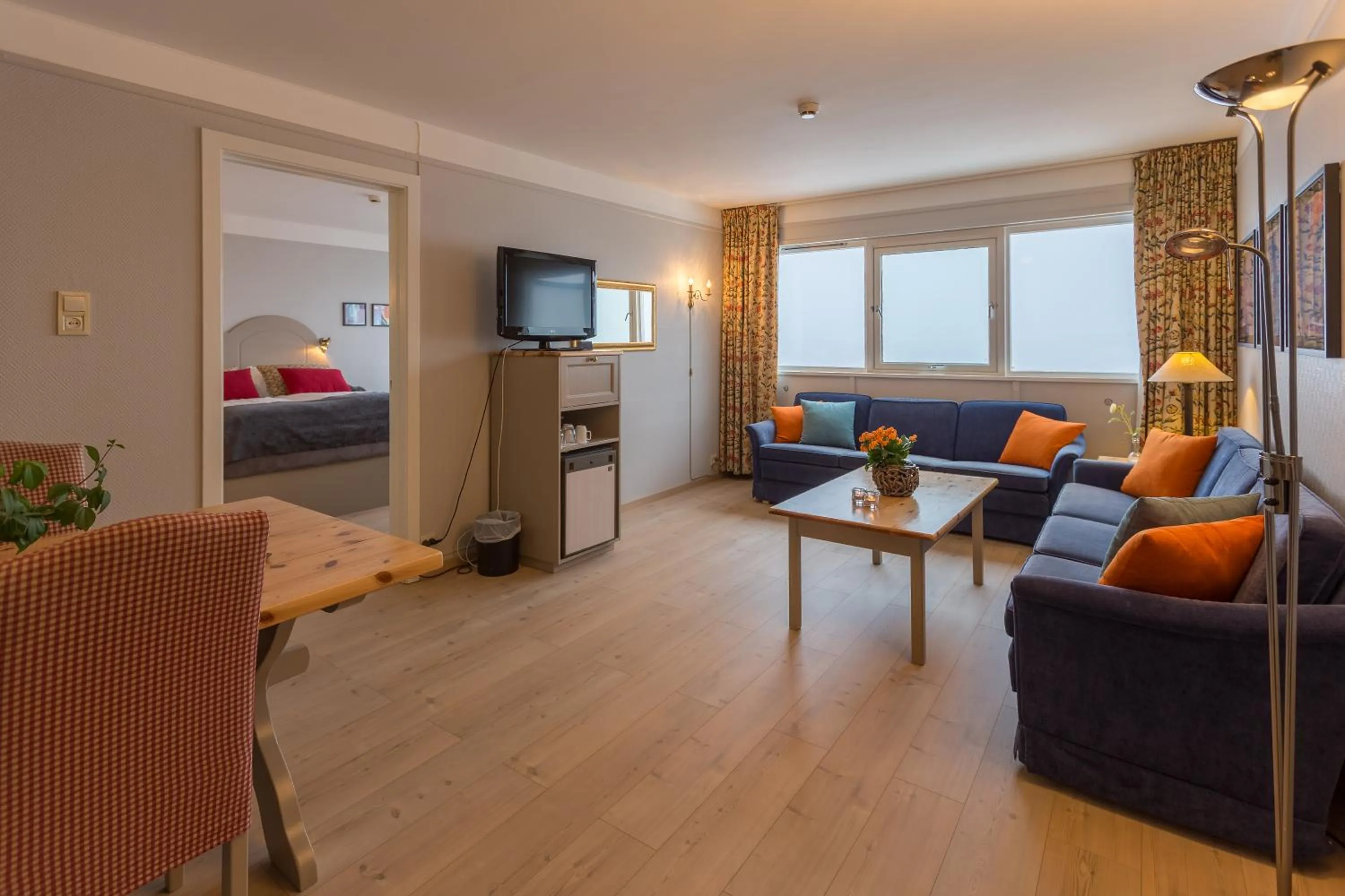 Seating area, Bed in Radisson Blu Resort, Beitostølen