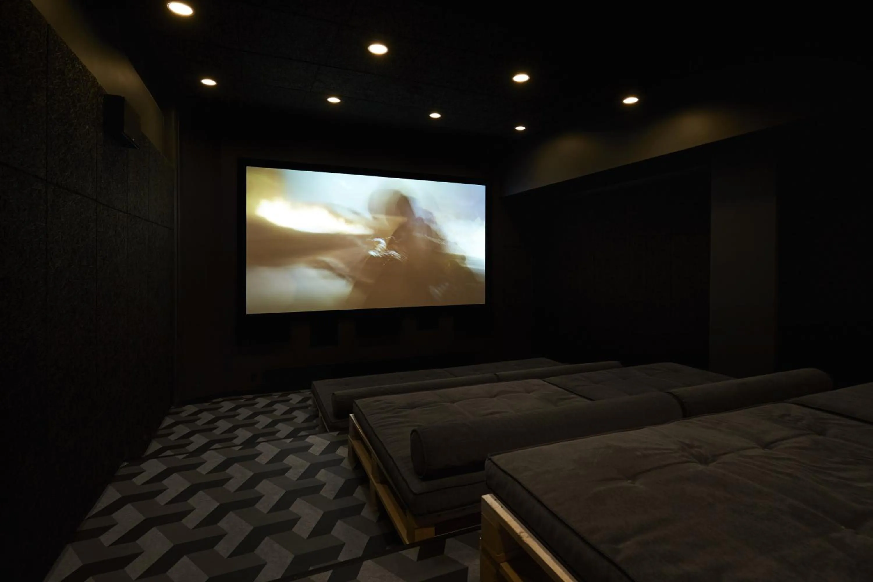 Evening entertainment, Bed in Steel House Copenhagen