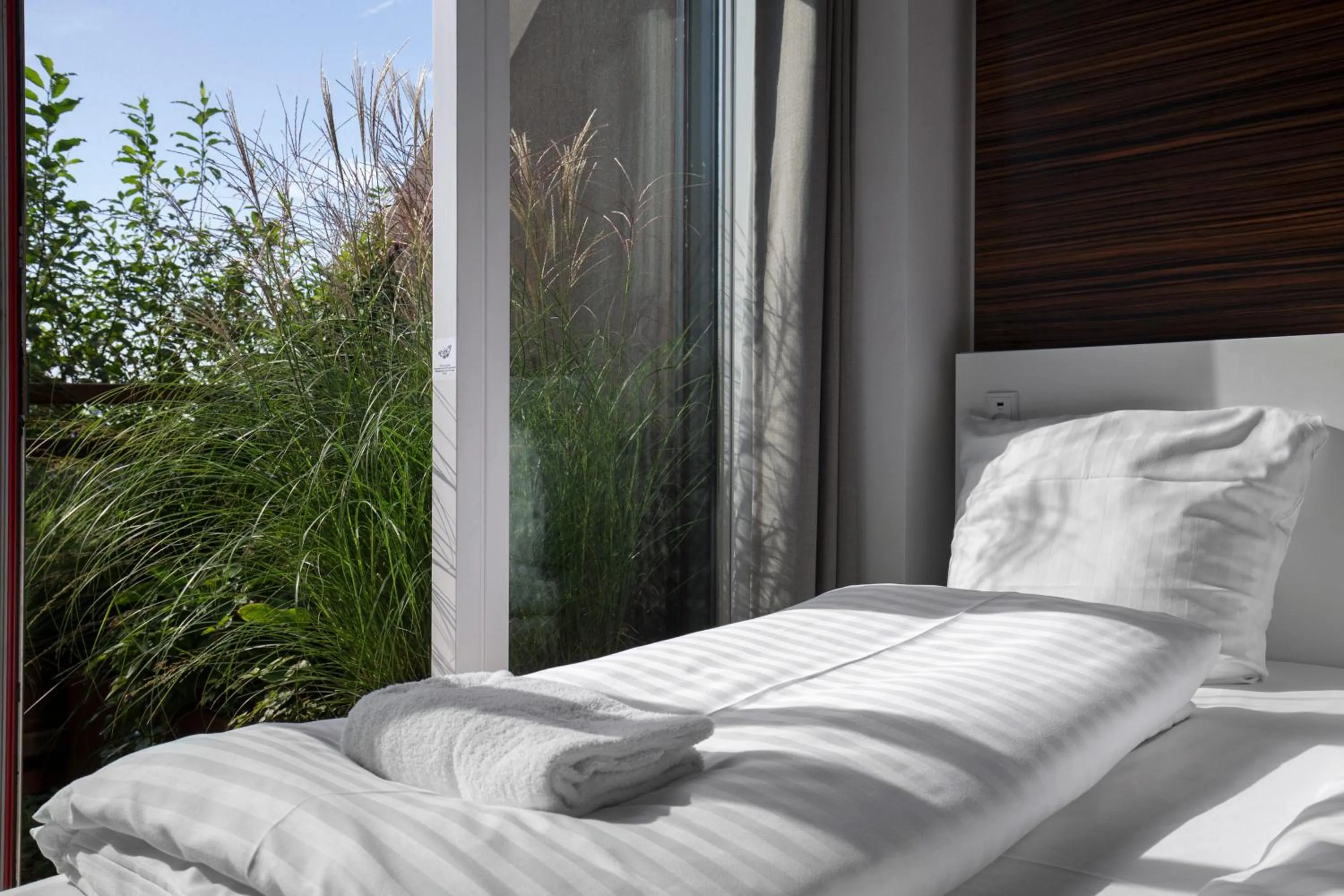 Bed in Steel House Copenhagen