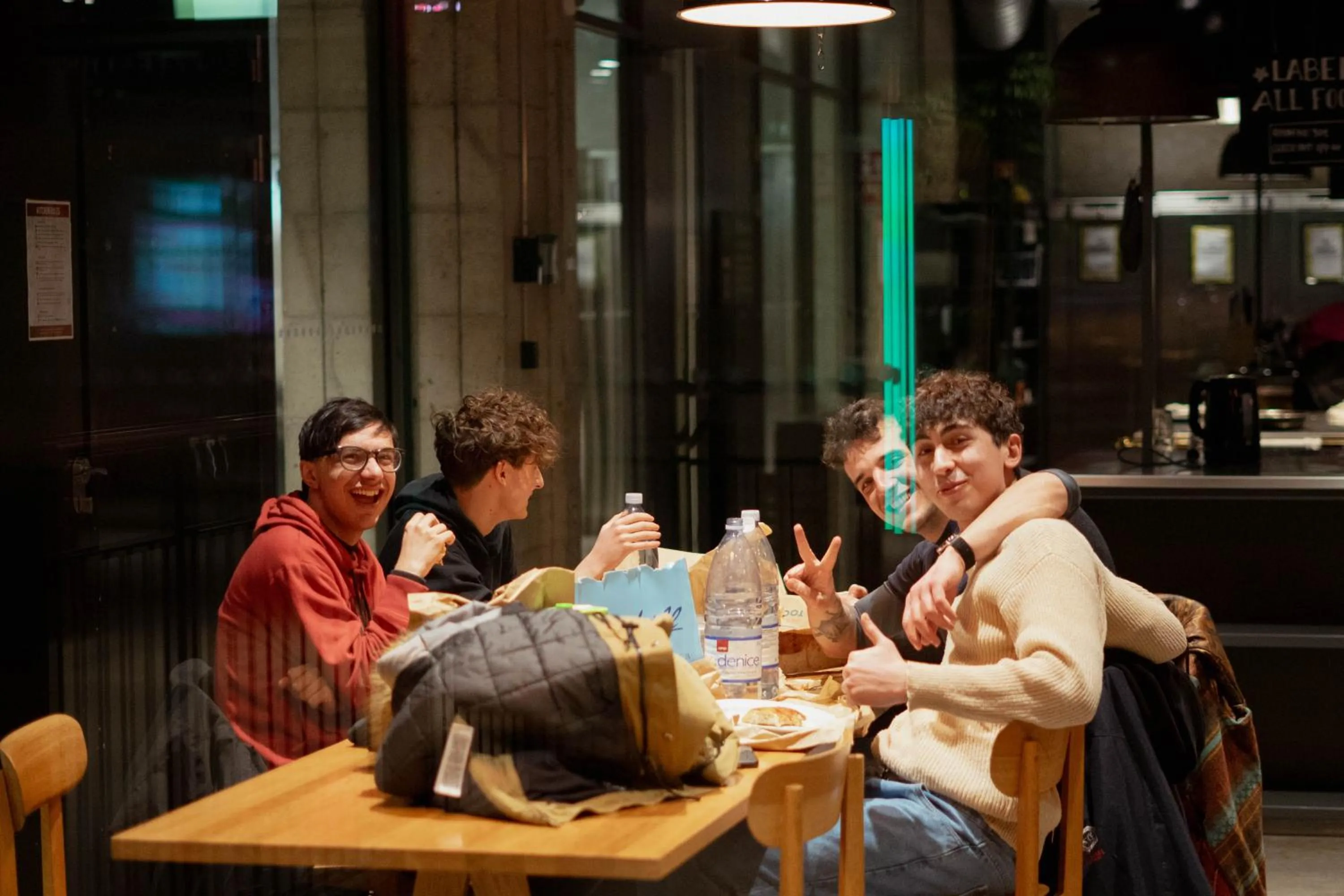 Communal kitchen in Steel House Copenhagen