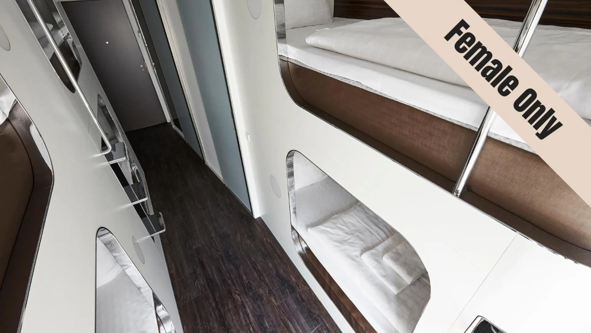 Bed in Steel House Copenhagen