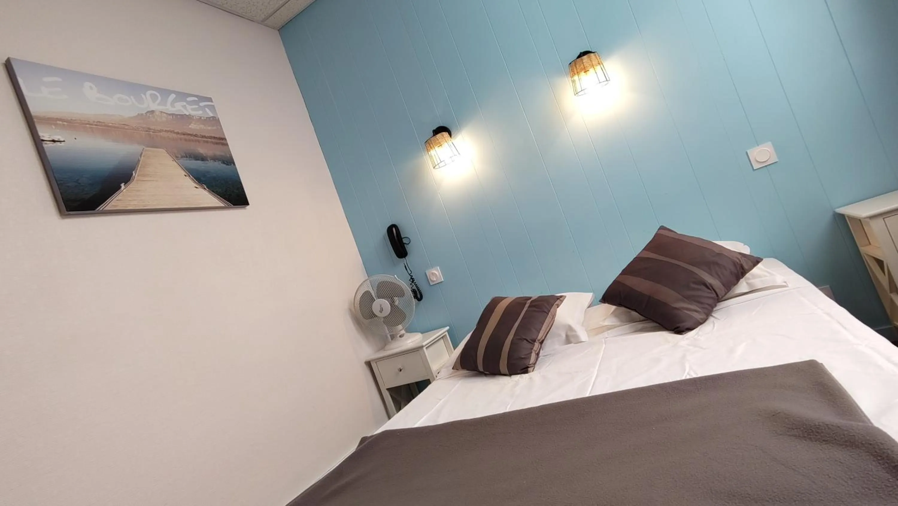 Bed in Hotel Le Colibri