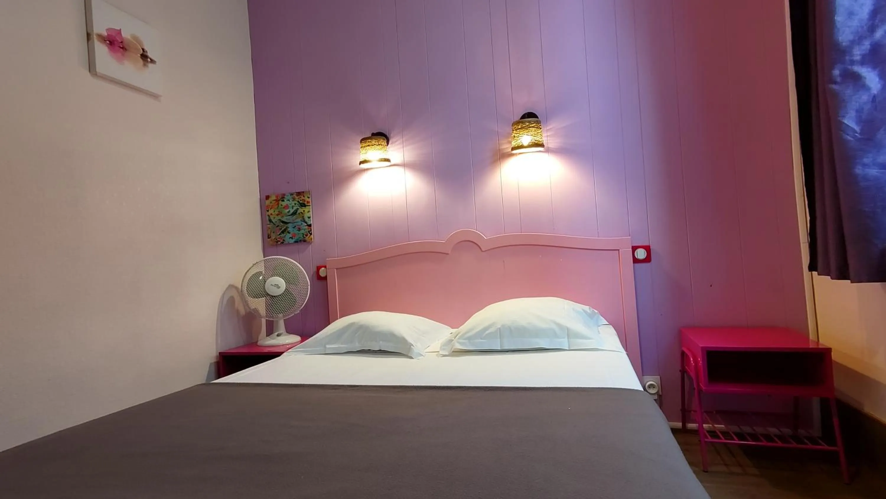 Bed in Hotel Le Colibri