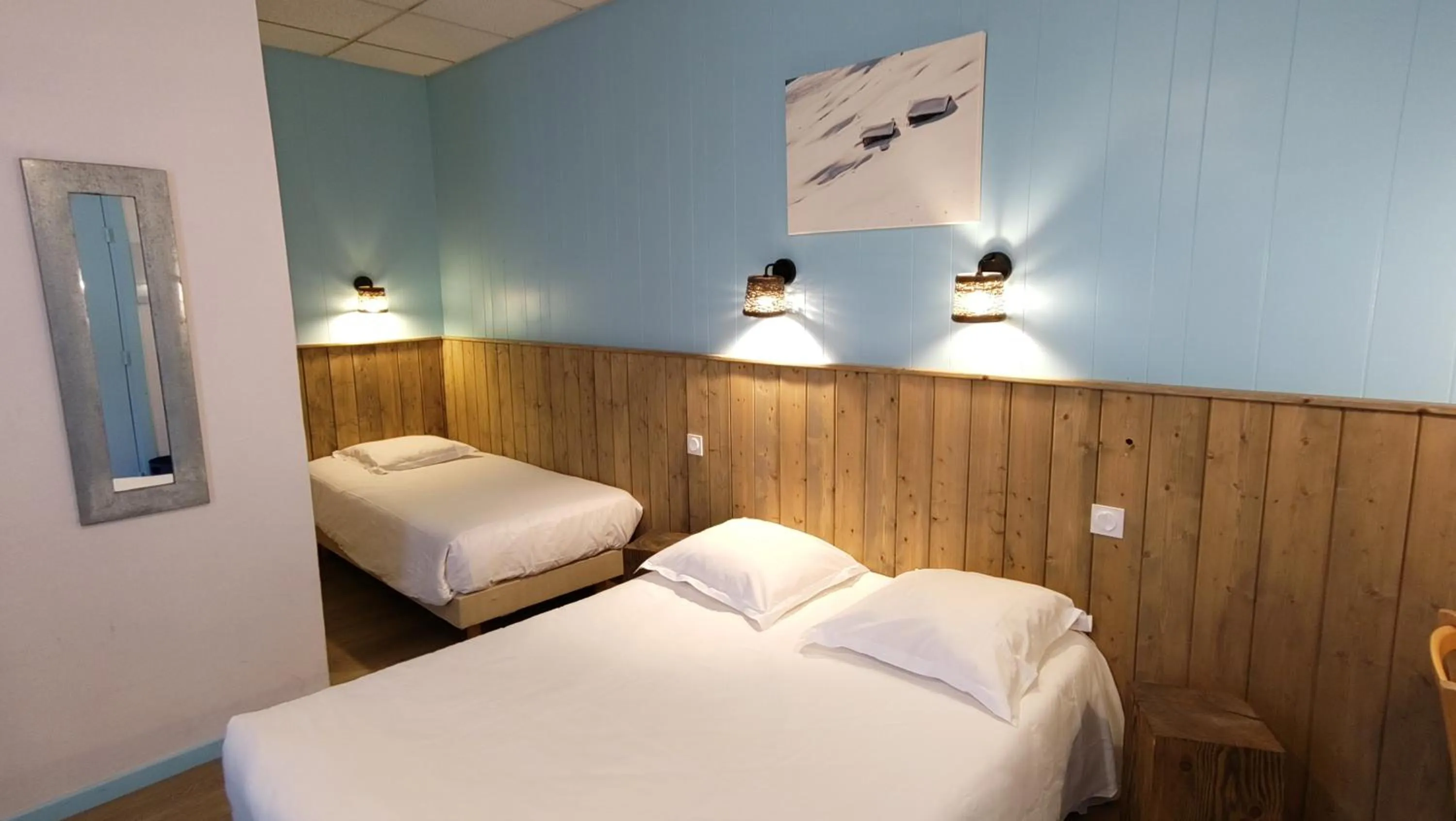 Bed in Hotel Le Colibri