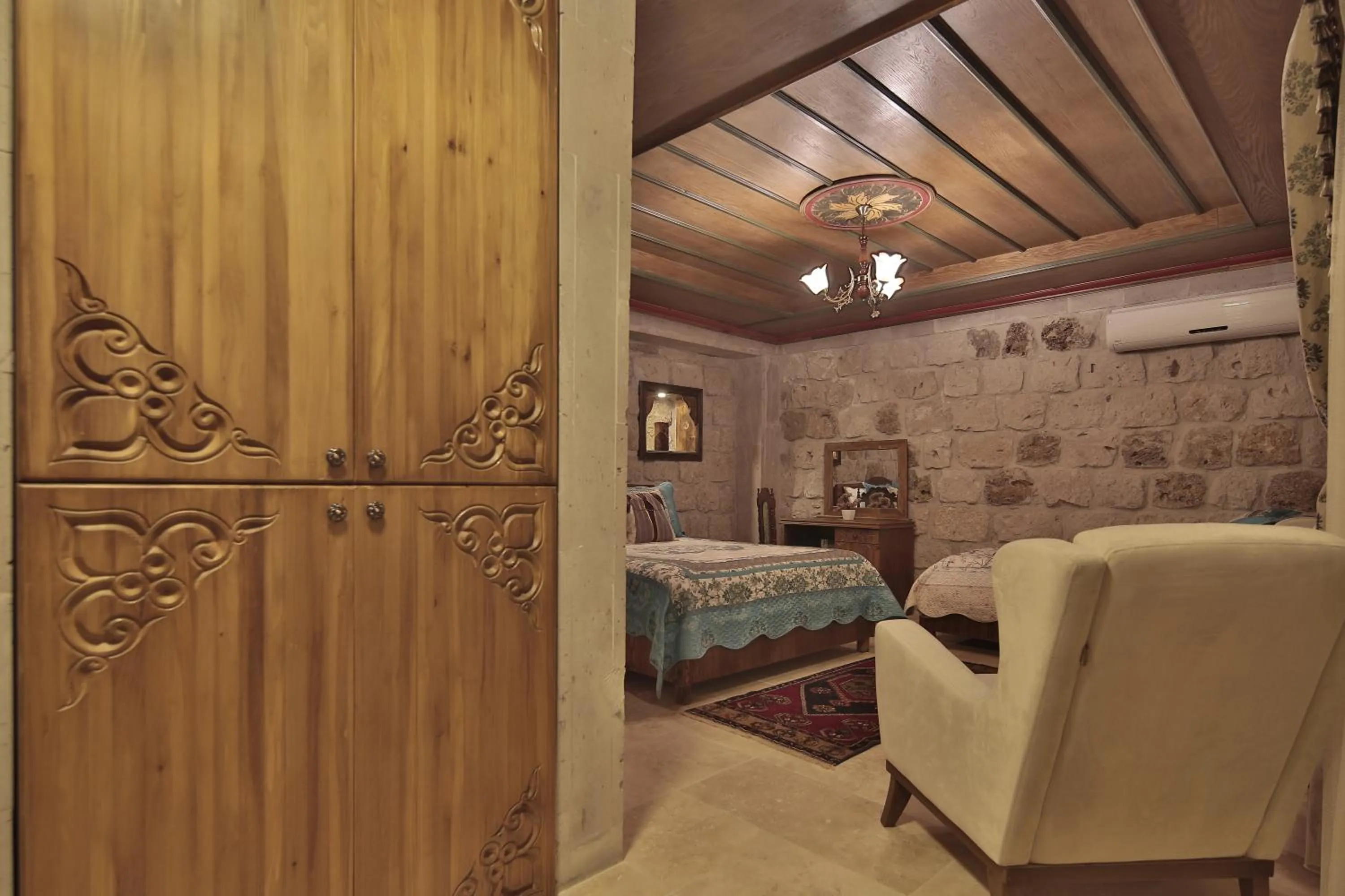 Bed in Guzide Cave Hotel