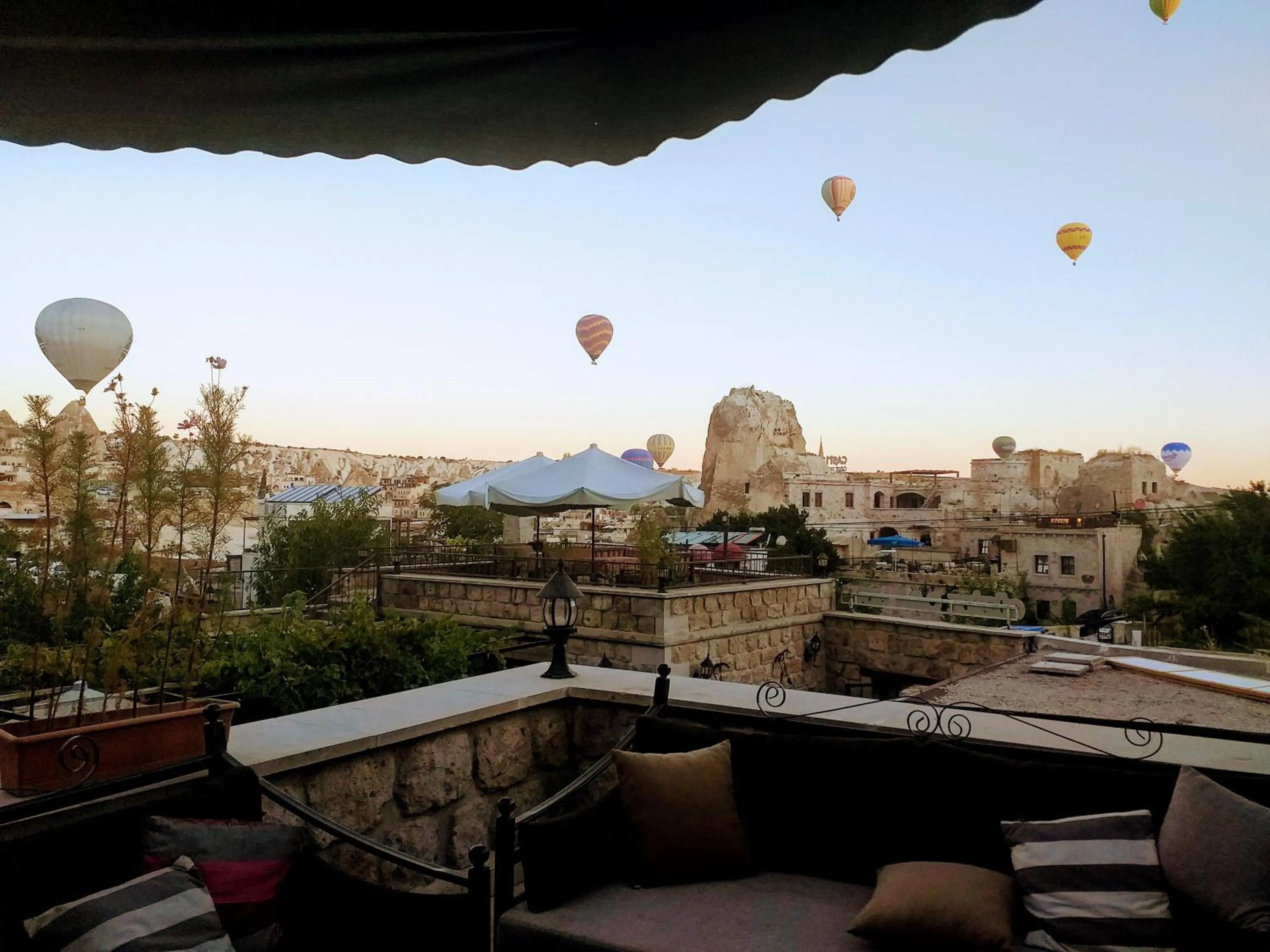 Balcony/Terrace in Guzide Cave Hotel
