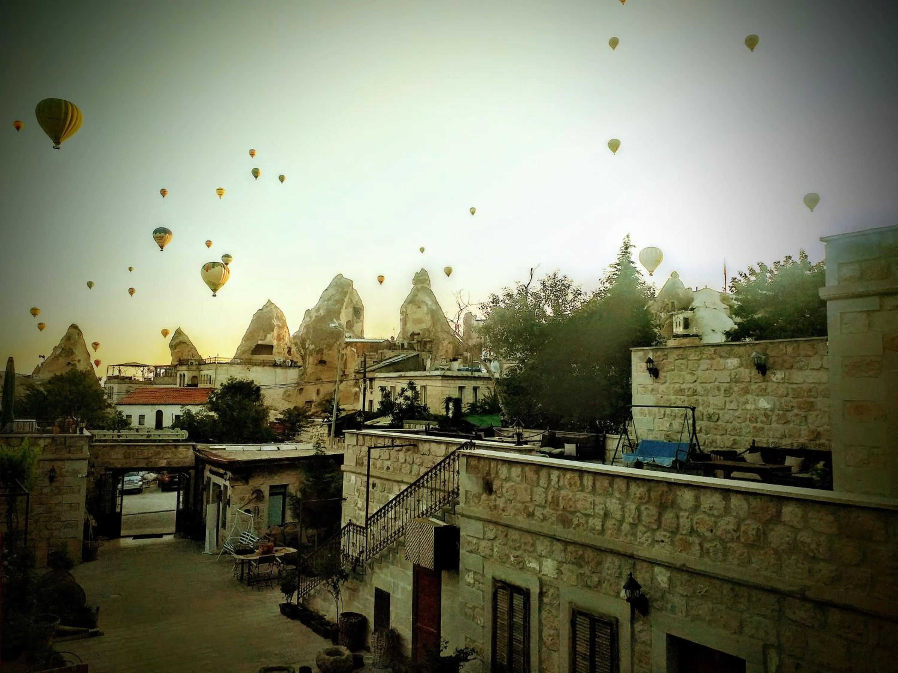 Balcony/Terrace in Guzide Cave Hotel