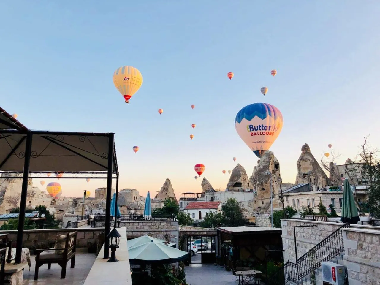 Balcony/Terrace in Guzide Cave Hotel