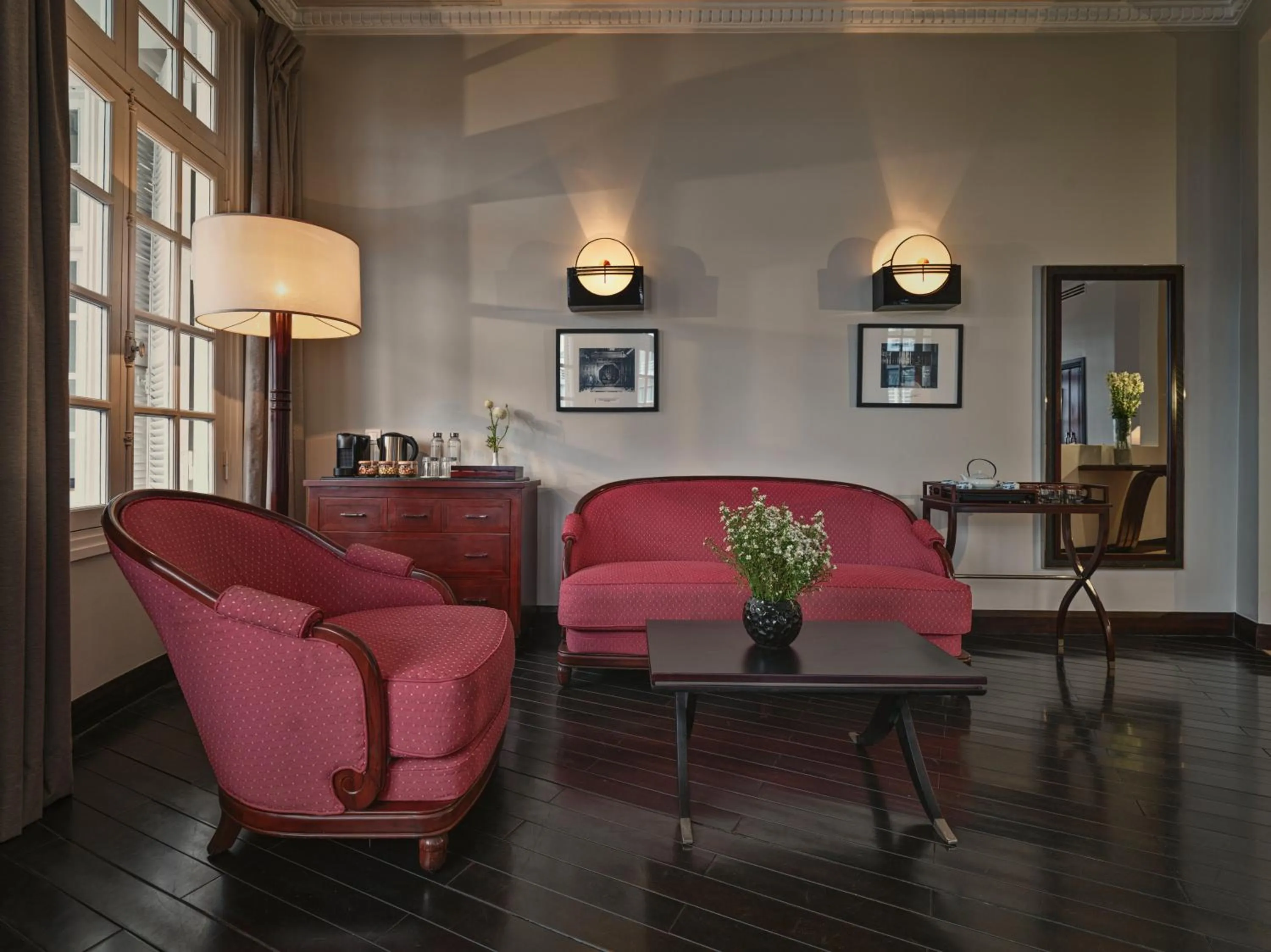 Living room in Azerai La Residence, Hue